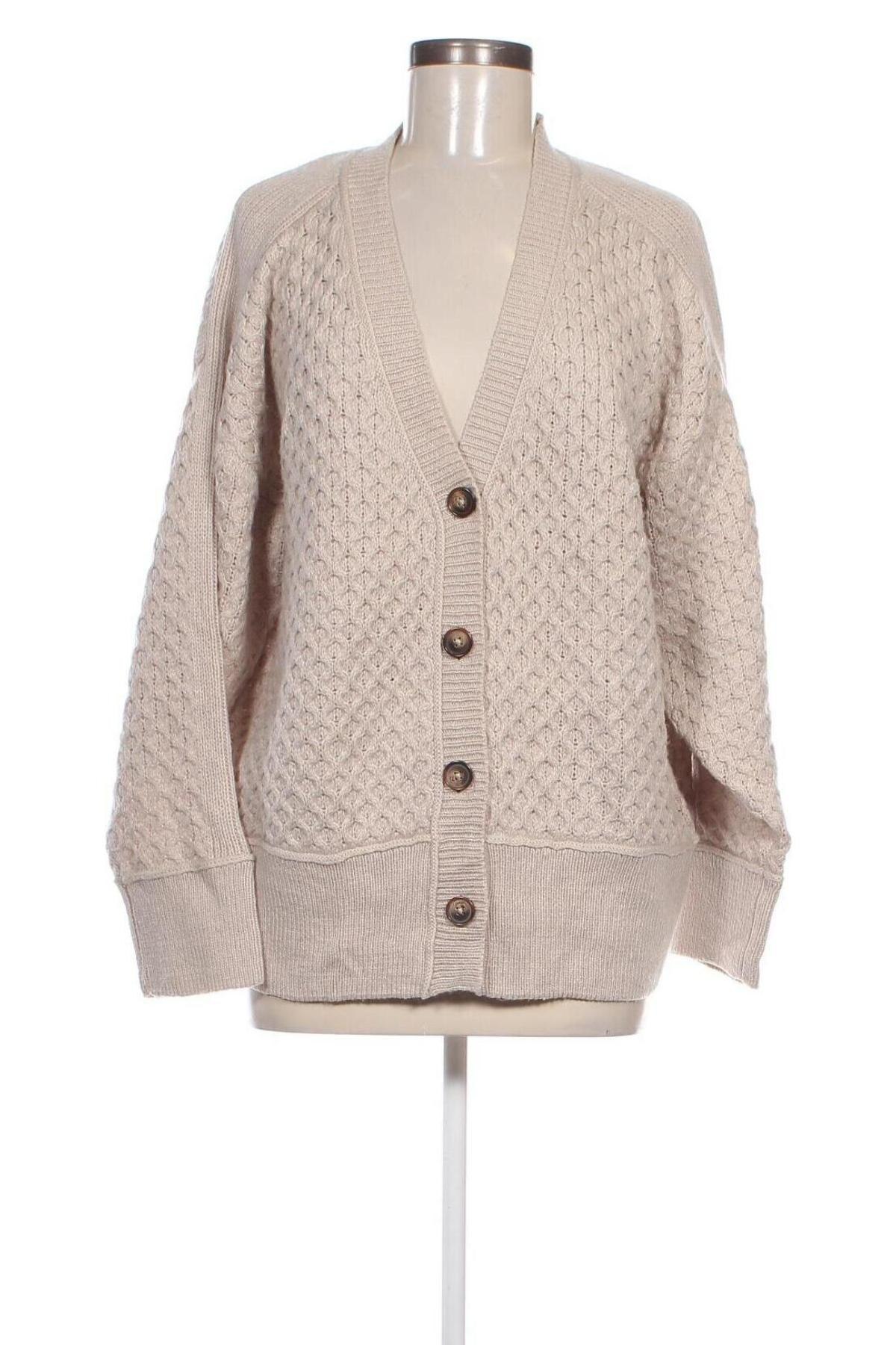 Damen Strickjacke Hema, Größe L, Farbe Beige, Preis 20,49 €