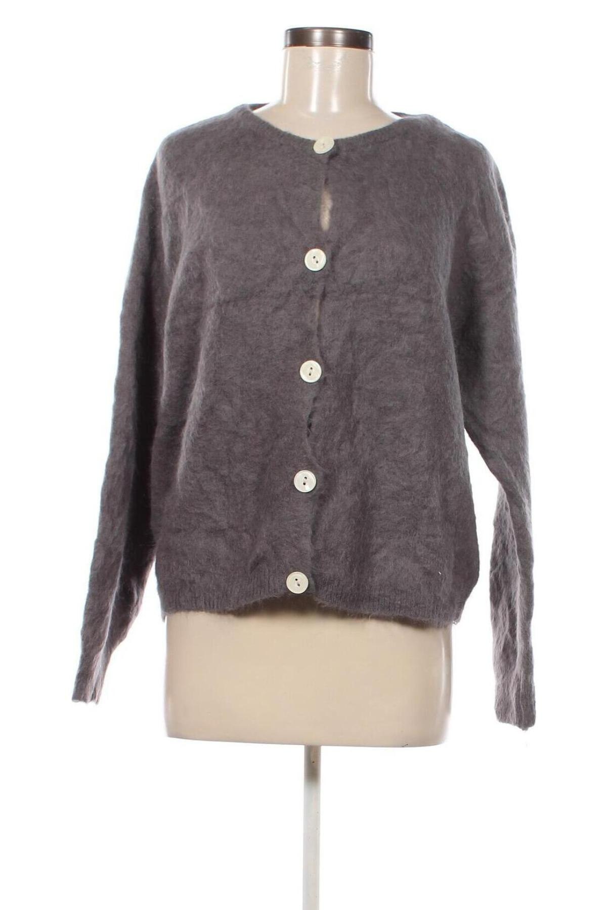 Cardigan de damă Luxe, Mărime M, Culoare Gri, Preț 95,99 Lei