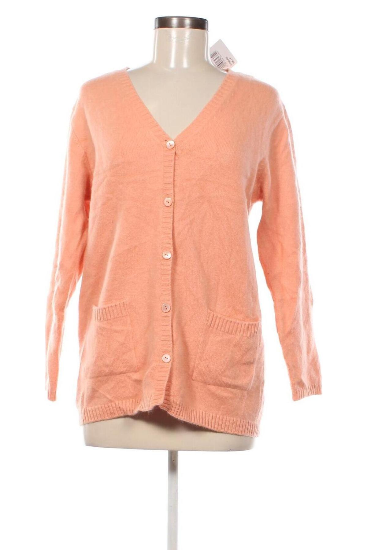 Damen Strickjacke Peter Hahn, Größe M, Farbe Orange, Preis 18,99 €