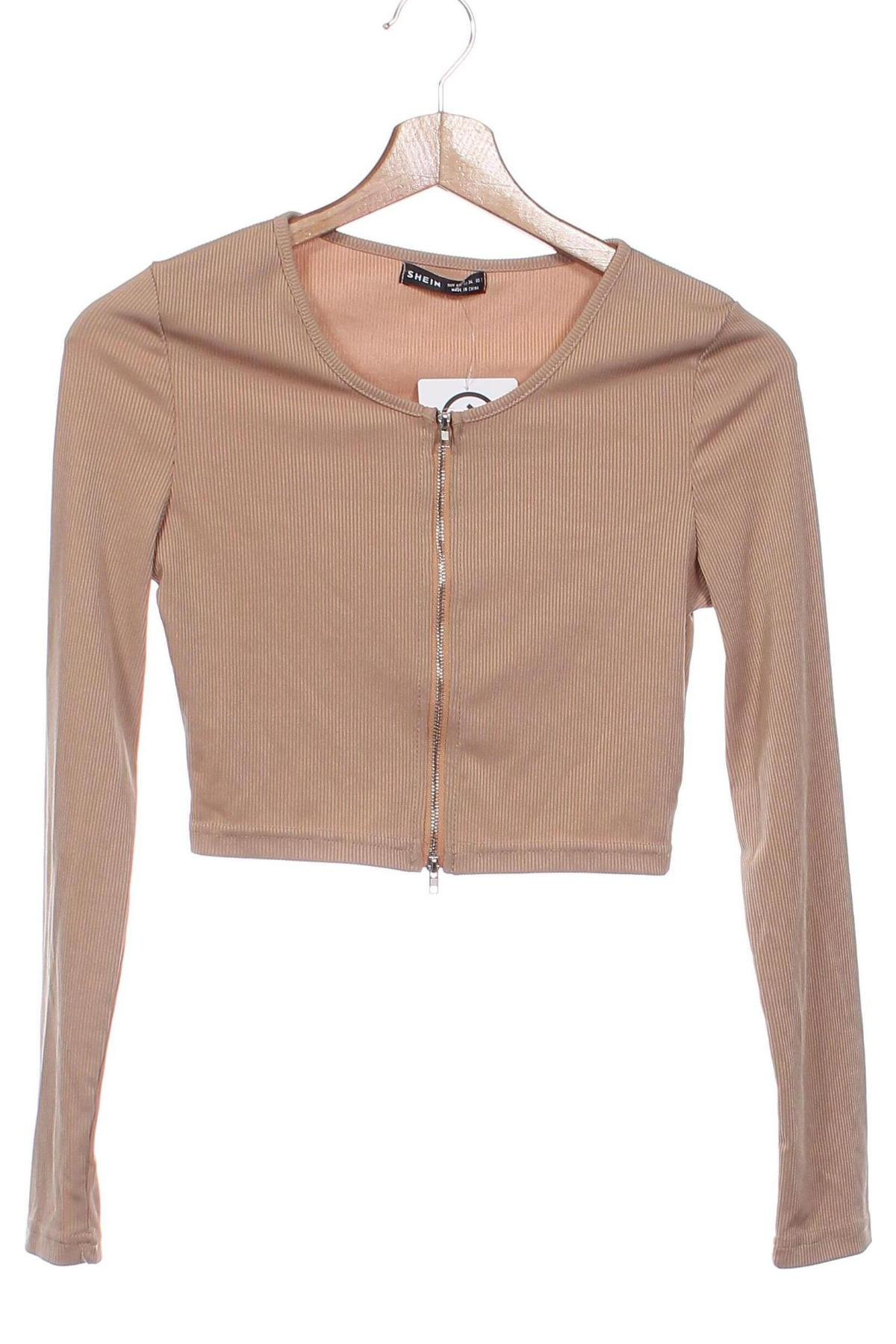 Damen Strickjacke SHEIN, Größe XS, Farbe Beige, Preis 14,83 €