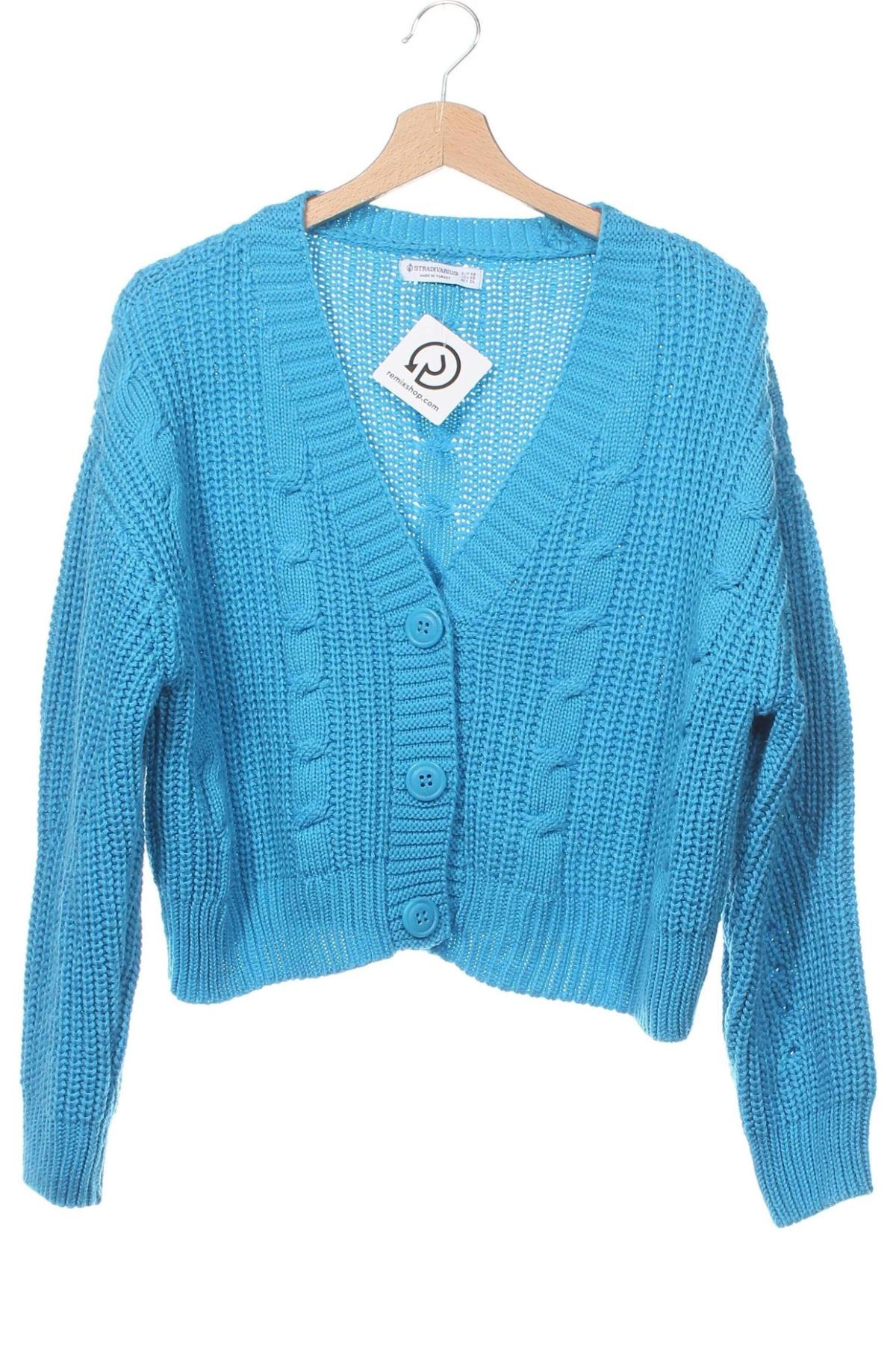 Cardigan de damă Stradivarius, Mărime XS, Culoare Albastru, Preț 73,98 Lei