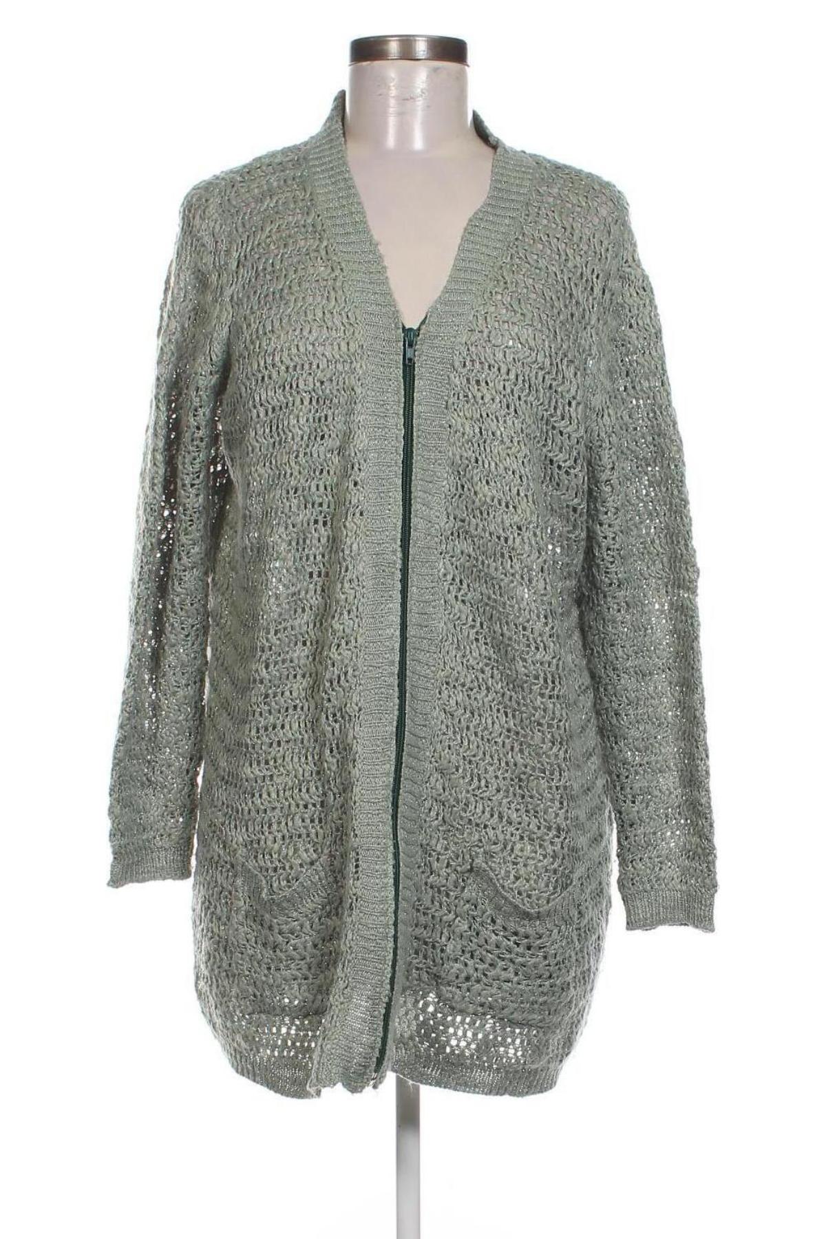 Cardigan de damă VRS Woman, Mărime L, Culoare Verde, Preț 73,98 Lei