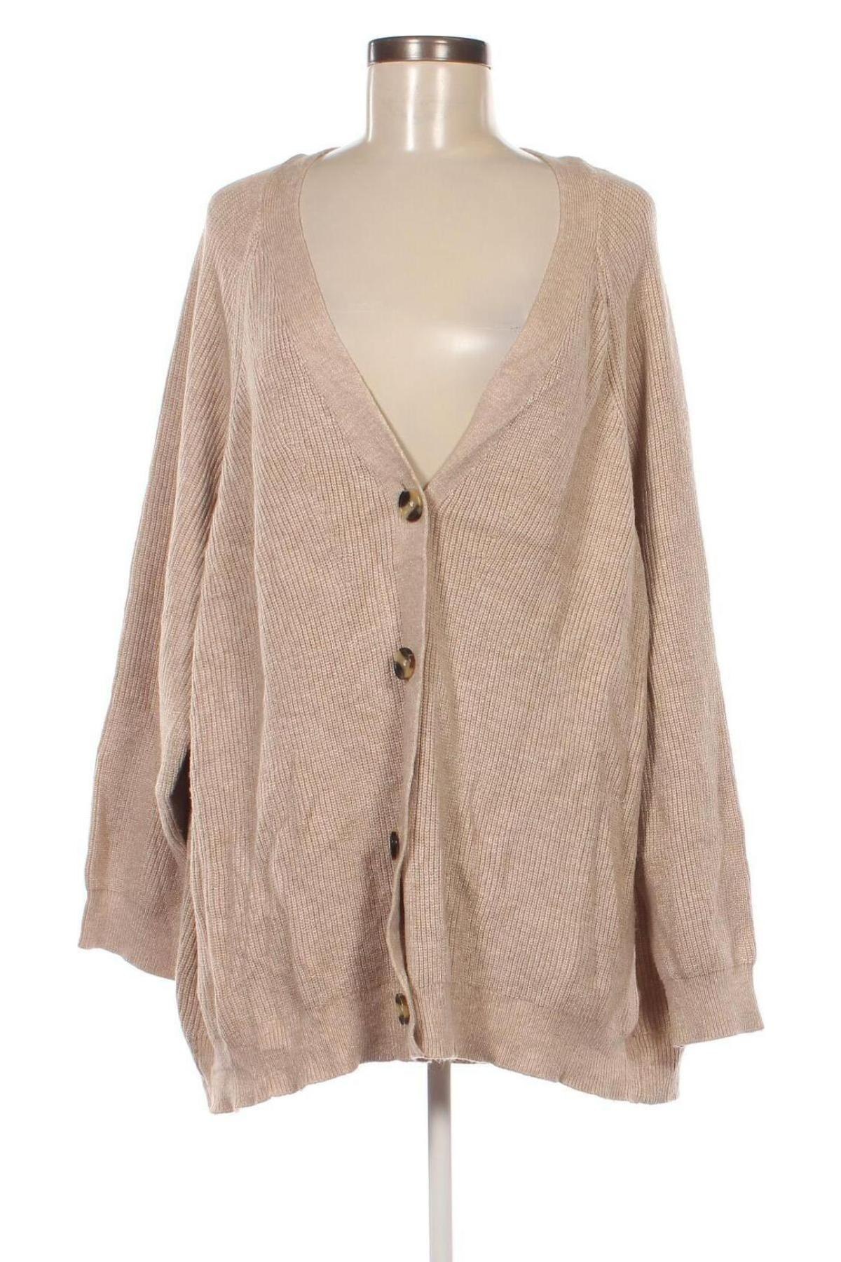 Damen Strickjacke Via Appia, Größe 3XL, Farbe Beige, Preis 28,99 €