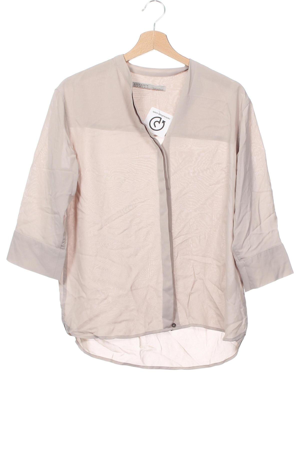 Damenbluse AllSaints, Größe XXS, Farbe Beige, Preis 57,49 €