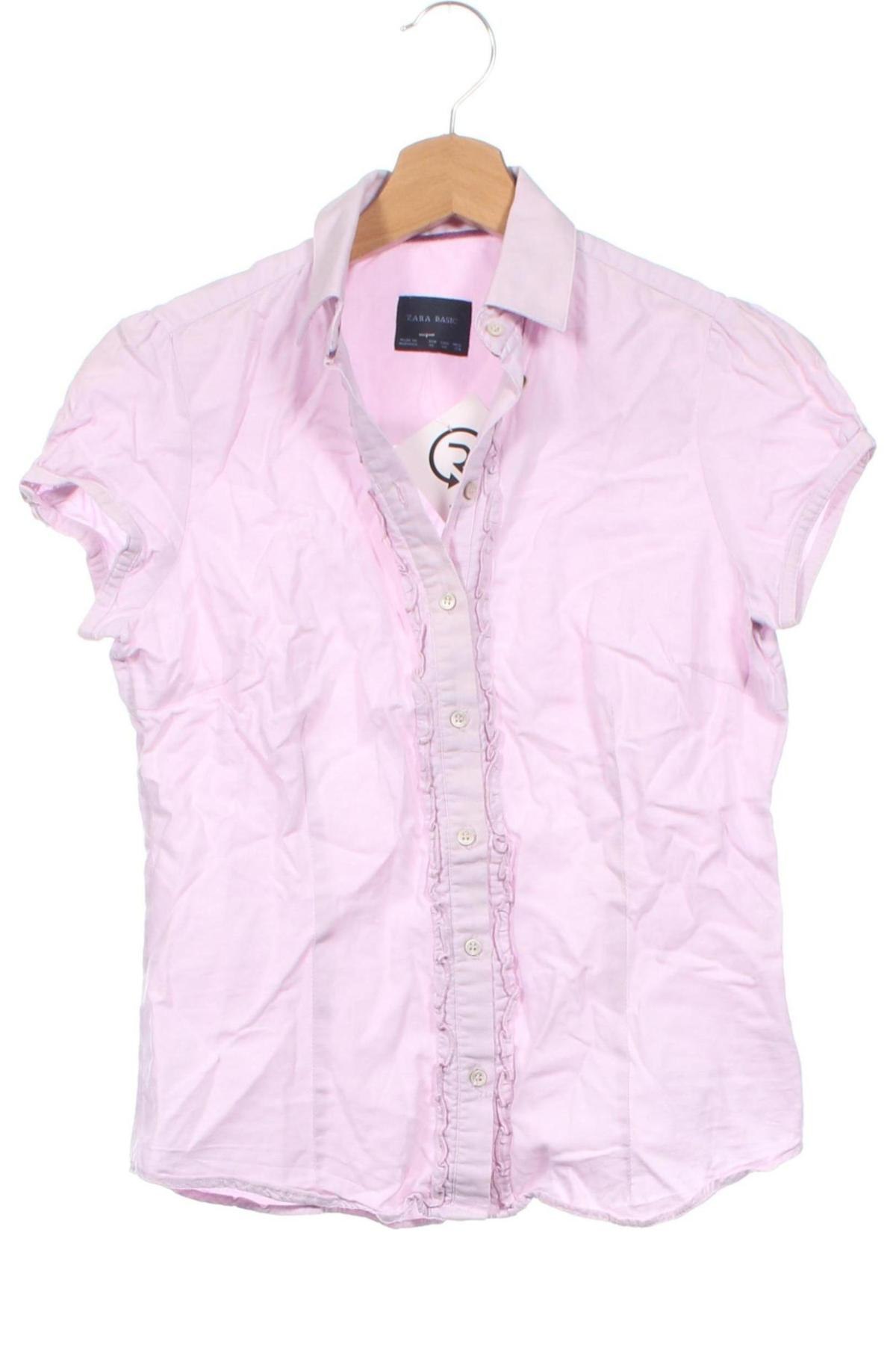 Damenbluse Zara, Größe XS, Farbe Rosa, Preis 18,99 €