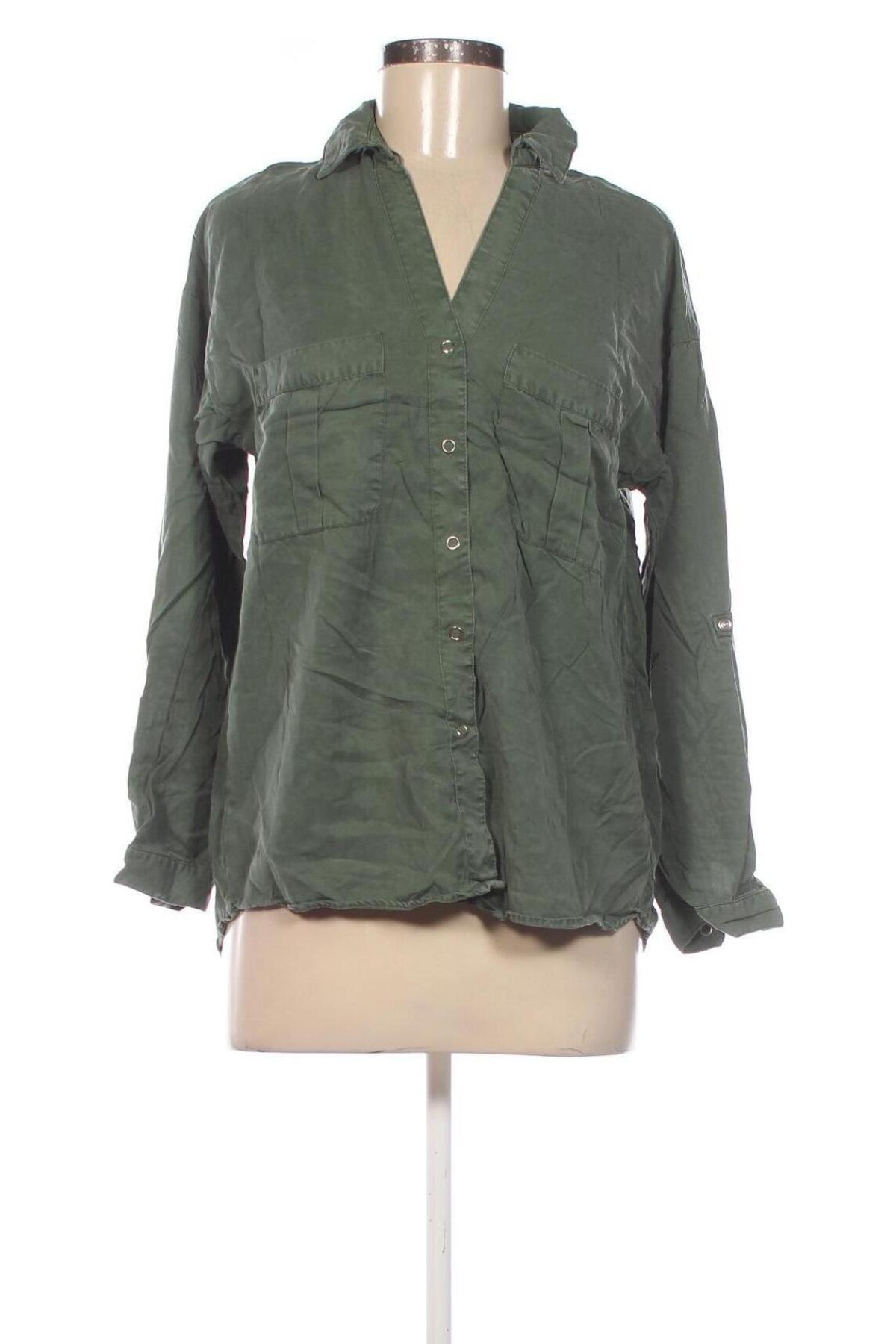 Damenbluse Zara, Größe S, Farbe Grün, Preis € 8,99