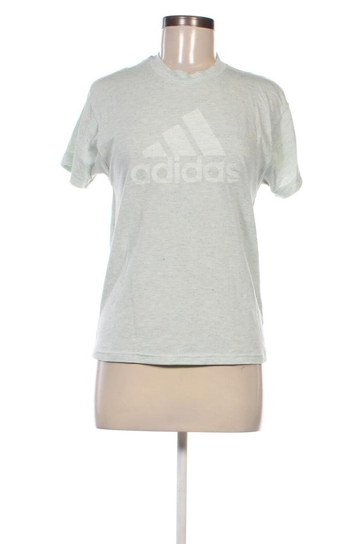 Γυναικείο t-shirt Adidas, Μέγεθος S, Χρώμα Πράσινο, Τιμή 8,99 €