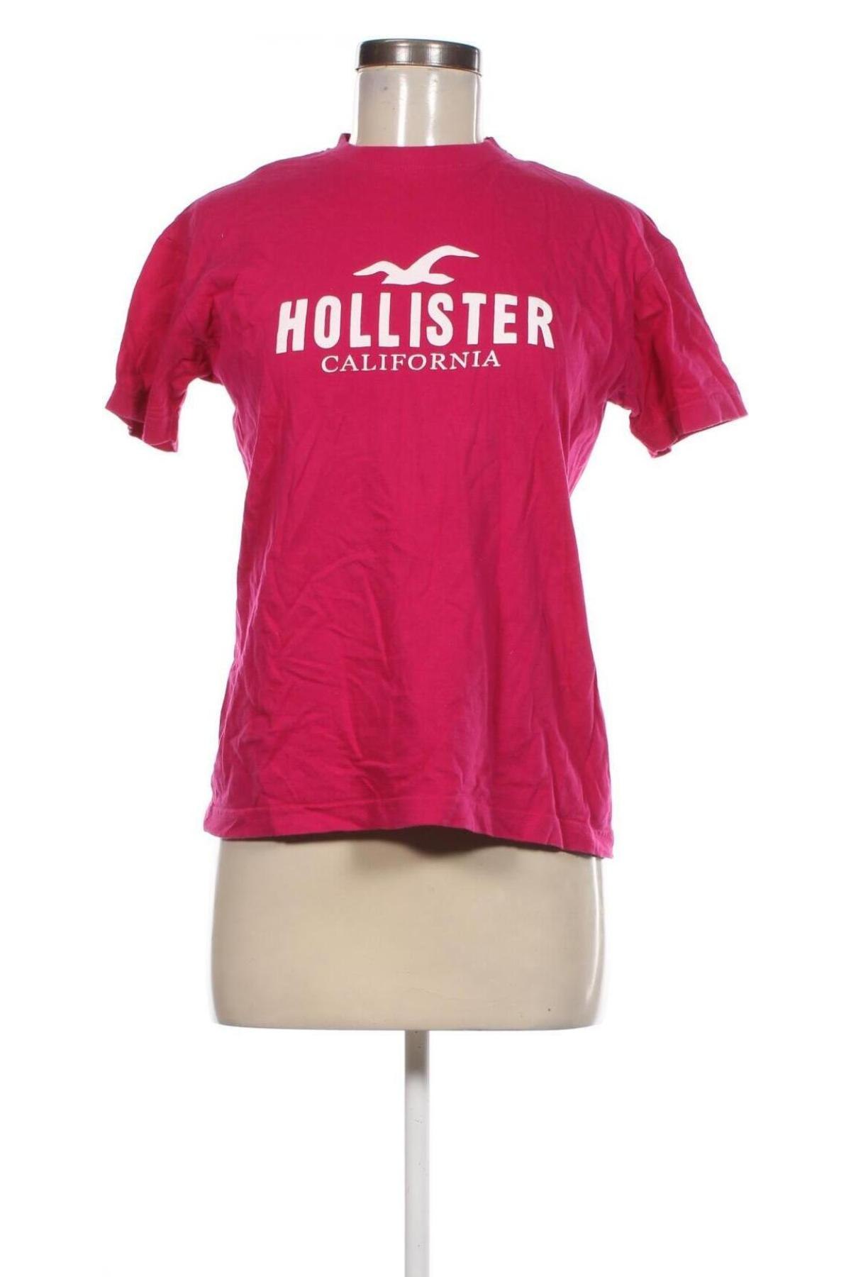 Γυναικείο t-shirt Hollister, Μέγεθος S, Χρώμα Ρόζ , Τιμή 5,99 €