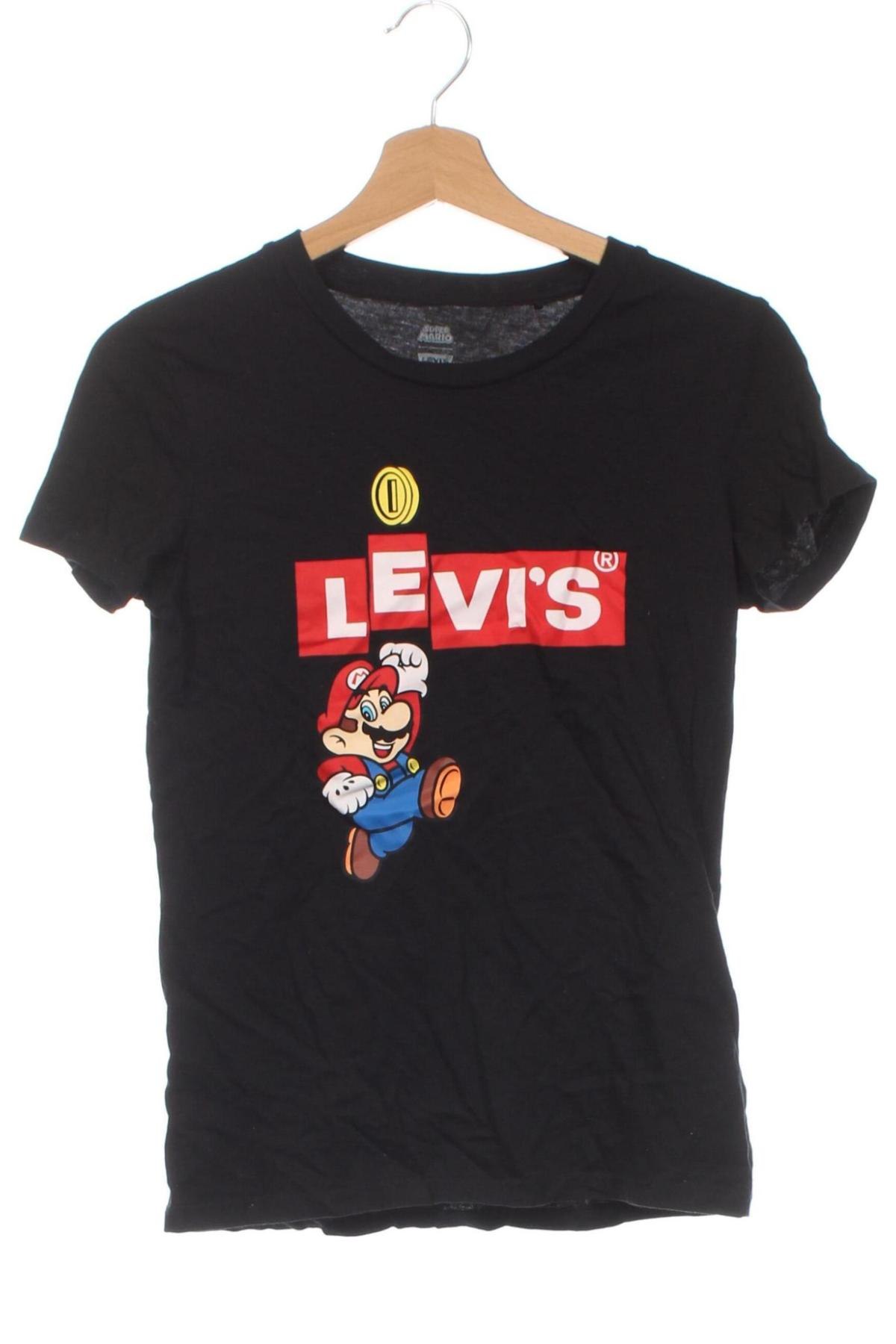 Damski T-shirt Levi's, Rozmiar XXS, Kolor Czarny, Cena 86,99 zł