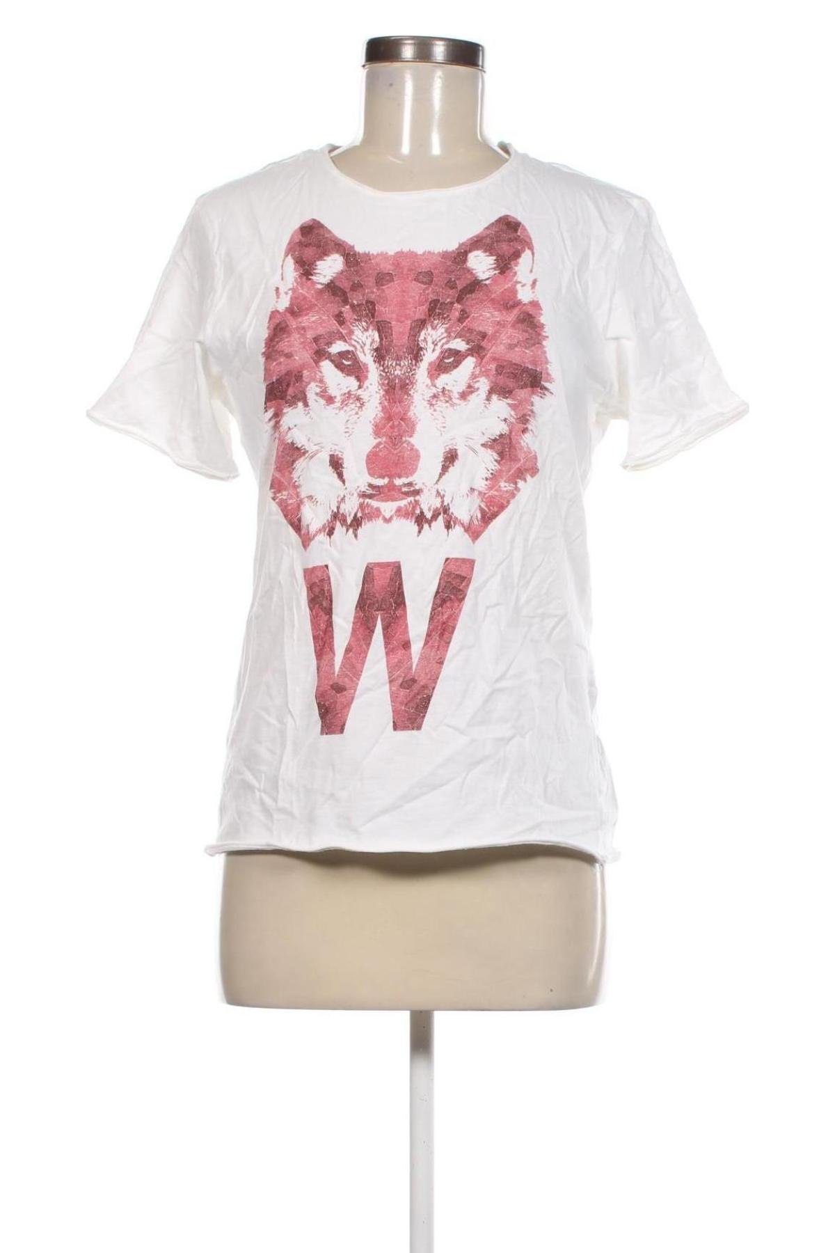 Γυναικείο t-shirt Sisley, Μέγεθος M, Χρώμα Λευκό, Τιμή 16,99 €