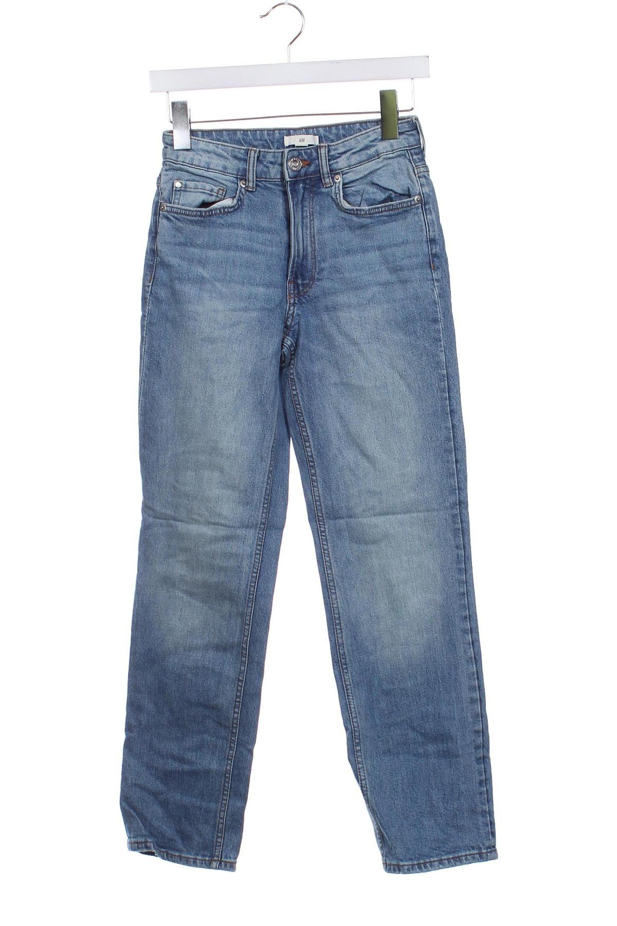 Damskie jeansy H&M, Rozmiar XS, Kolor Niebieski, Cena 46,99 zł