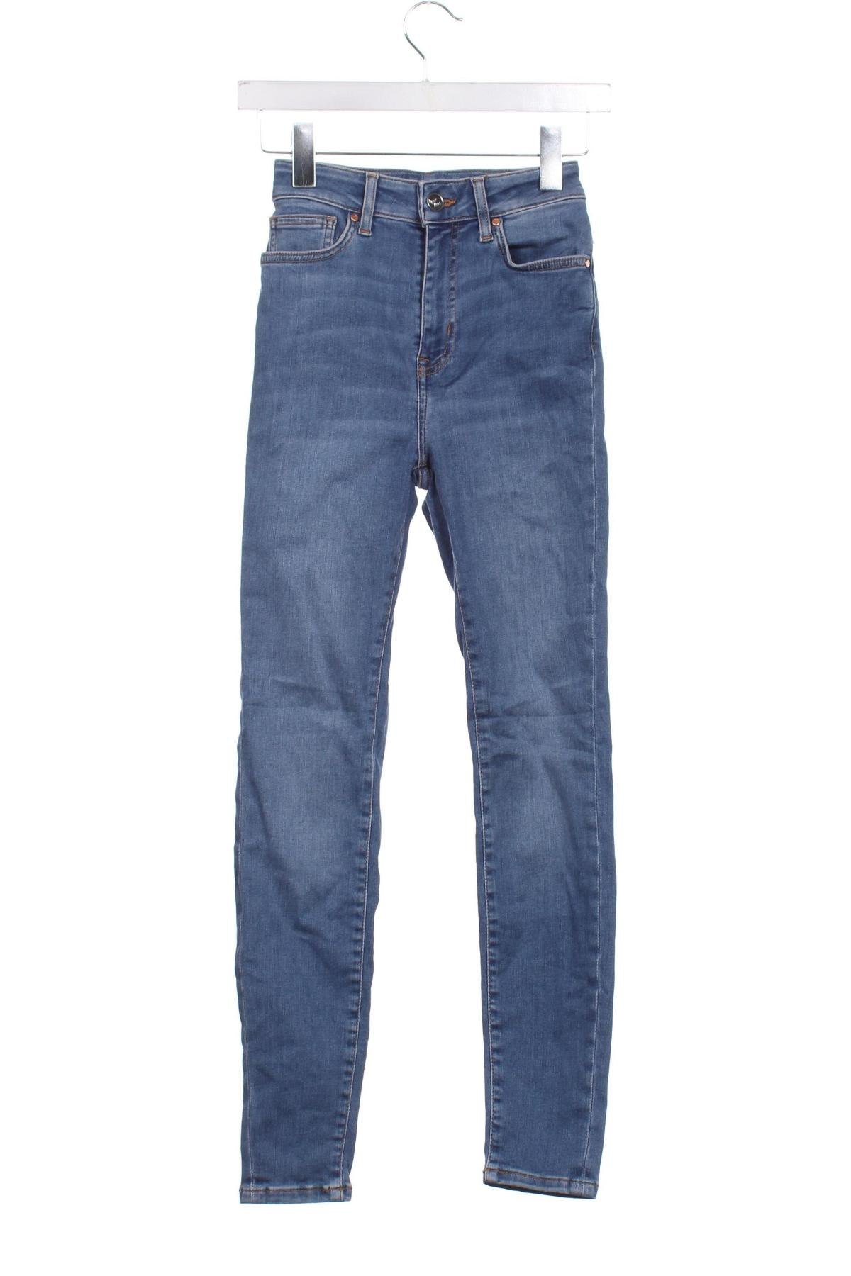 Damskie jeansy Never Denim, Rozmiar XS, Kolor Niebieski, Cena 56,99 zł