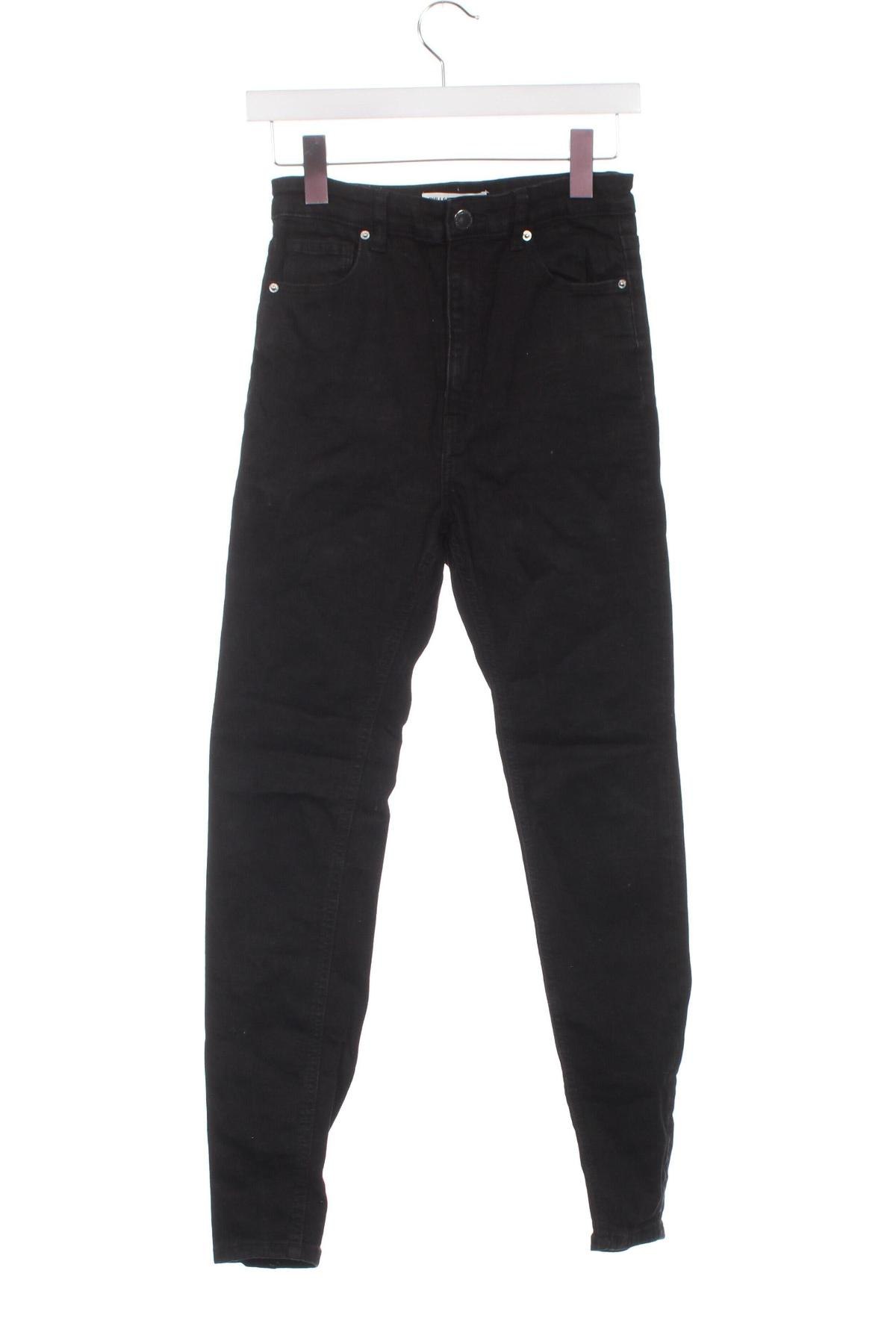 Blugi de femei Pull&Bear, Mărime S, Culoare Negru, Preț 43,99 Lei