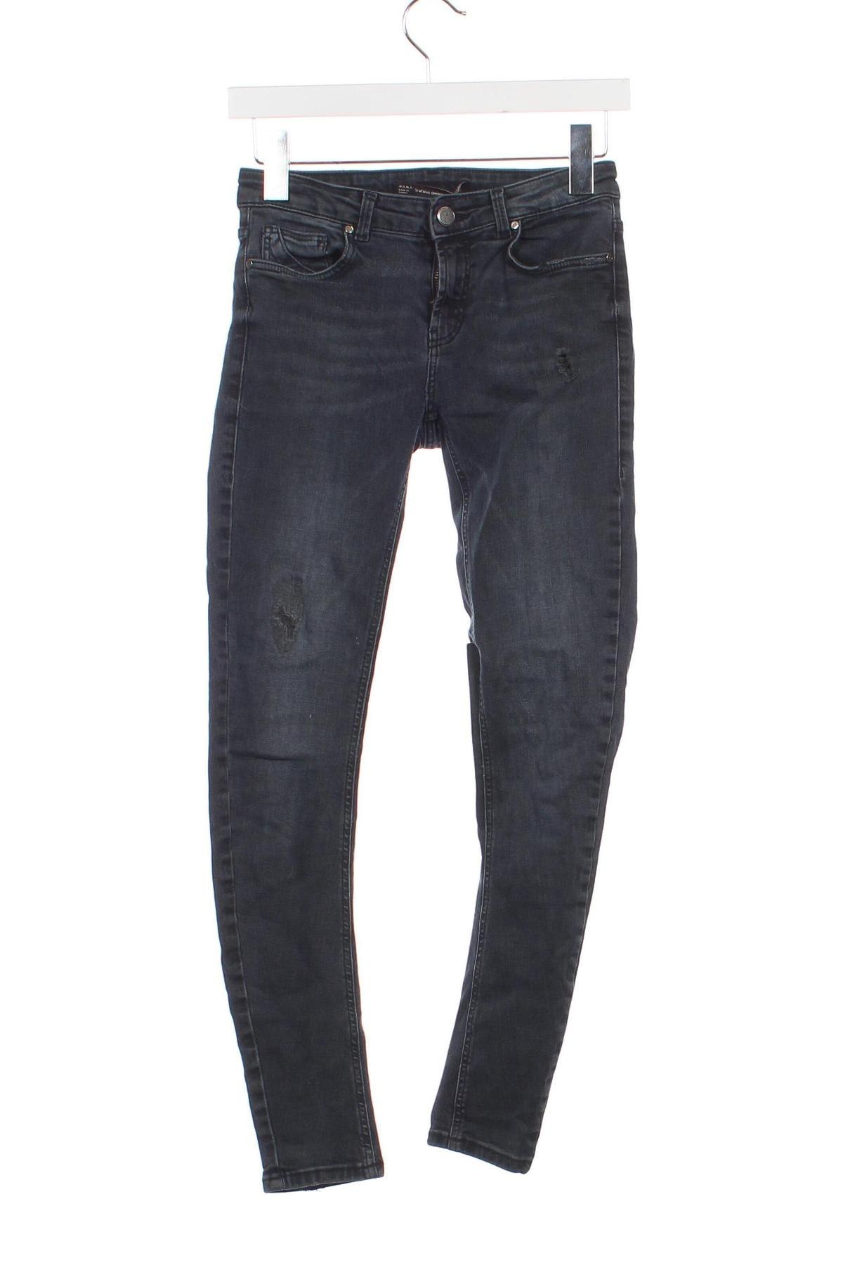 Damskie jeansy Zara Trafaluc, Rozmiar S, Kolor Szary, Cena 40,99 zł