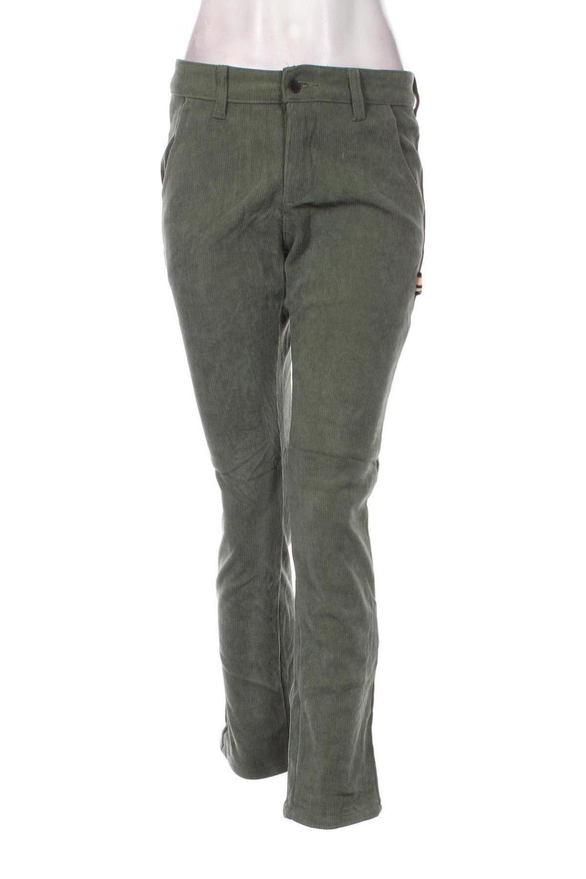 Pantaloni de velvet de femei, Mărime M, Culoare Verde, Preț 43,99 Lei