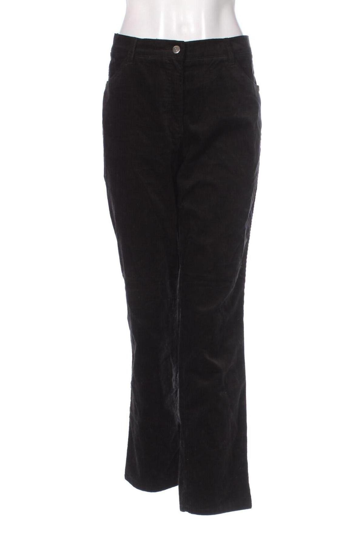 Pantaloni de velvet de femei Brax, Mărime L, Culoare Negru, Preț 96,99 Lei