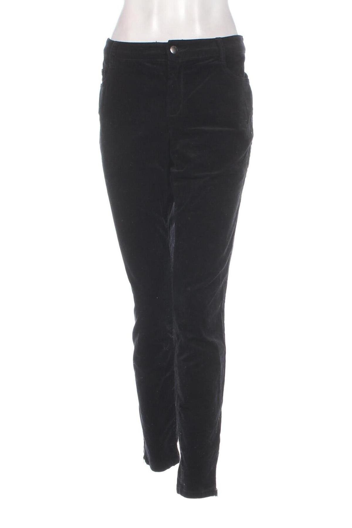 Pantaloni de velvet de femei Yerse, Mărime L, Culoare Negru, Preț 223,99 Lei