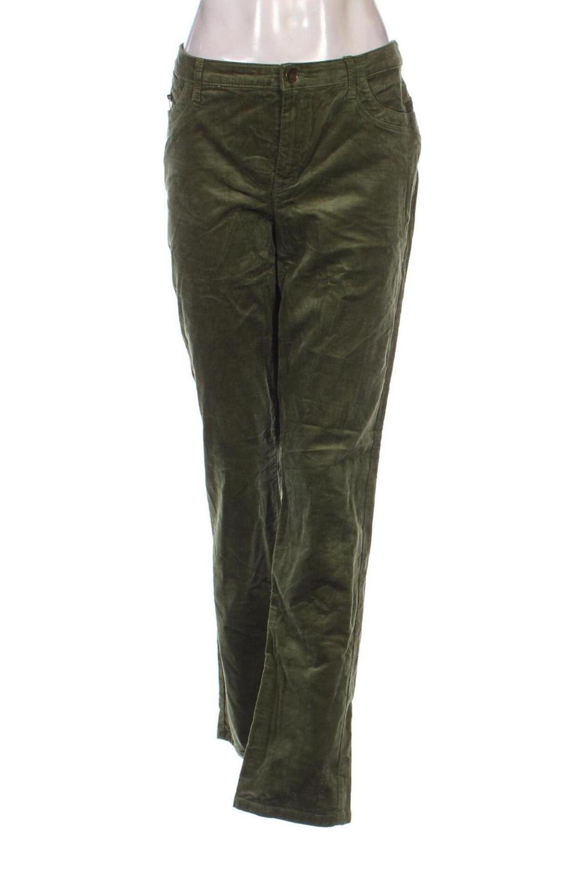 Pantaloni de velvet de femei Yessica, Mărime XXL, Culoare Verde, Preț 95,99 Lei