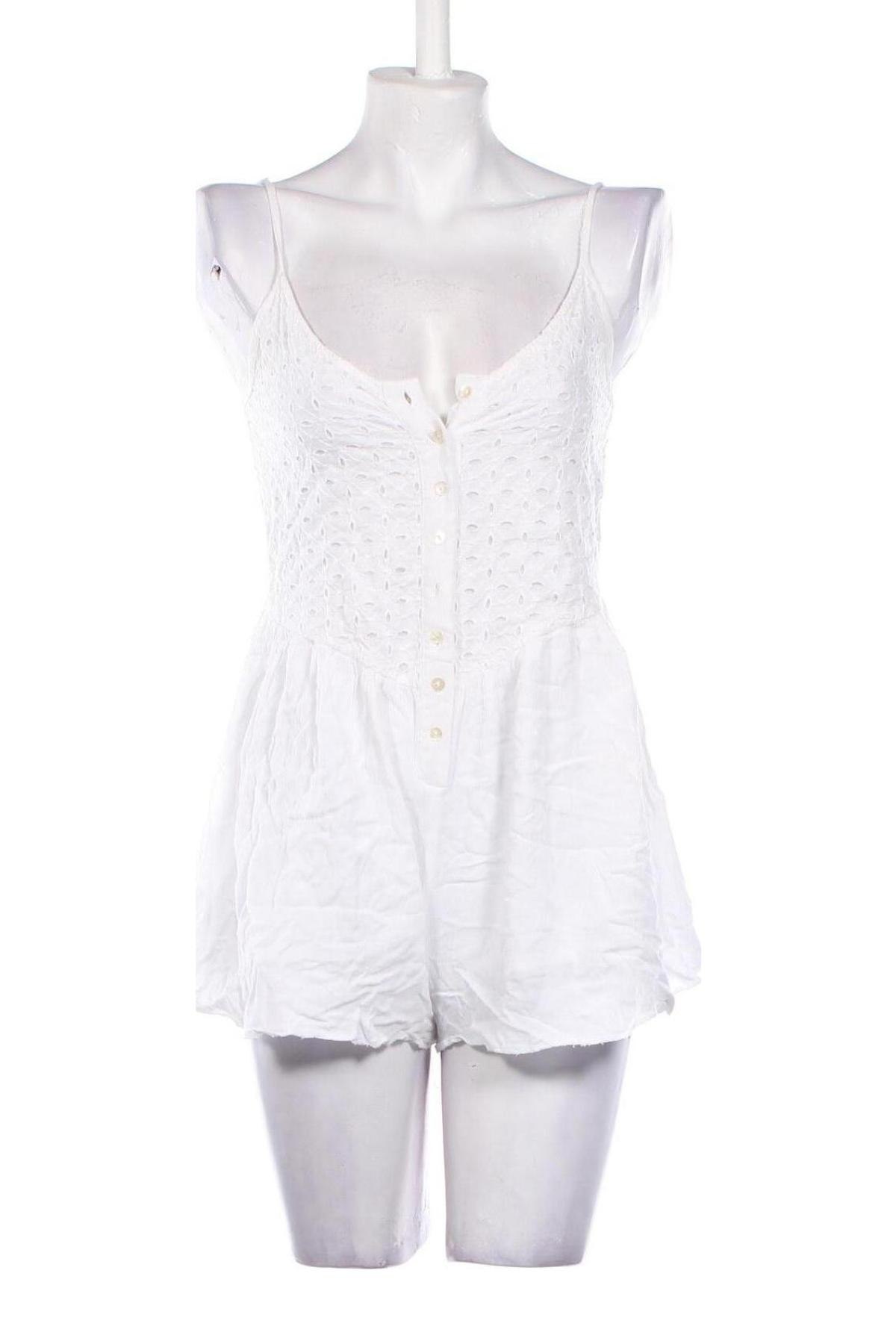 Women's short jumpsuit Pull&Bear, Mărime S, Culoare Alb, Preț 90,99 Lei