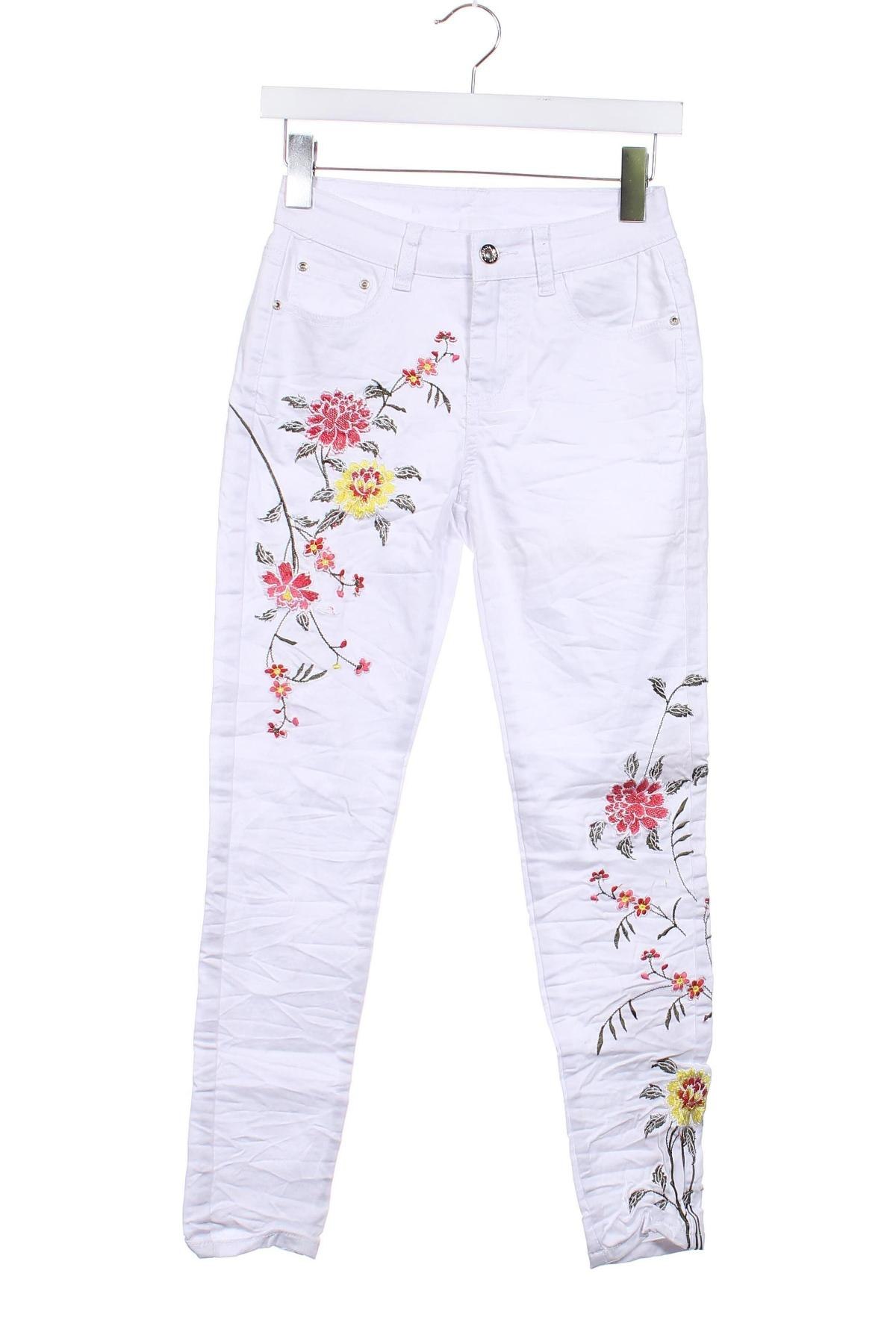 Pantaloni de femei Newplay, Mărime XS, Culoare Alb, Preț 117,35 Lei