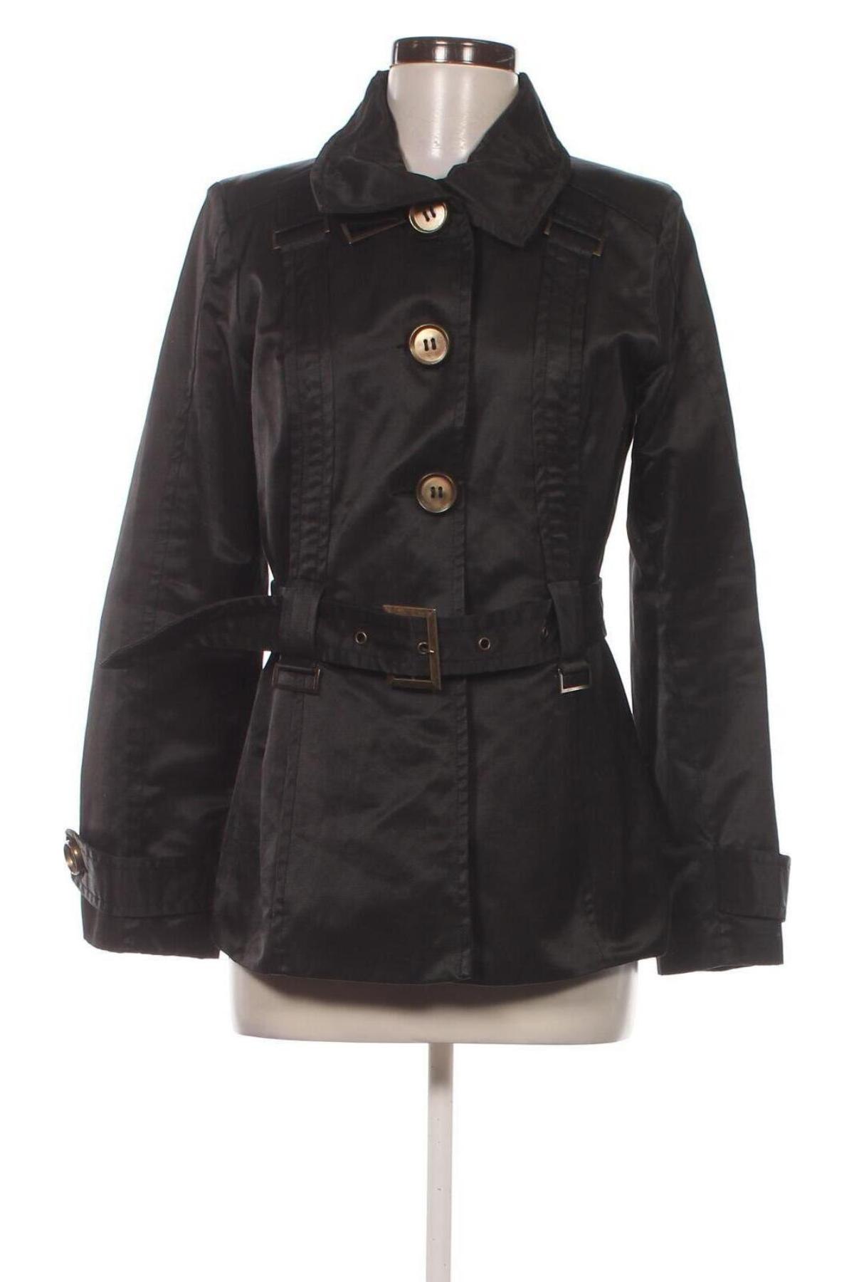 Trench de femei, Mărime M, Culoare Negru, Preț 112,99 Lei