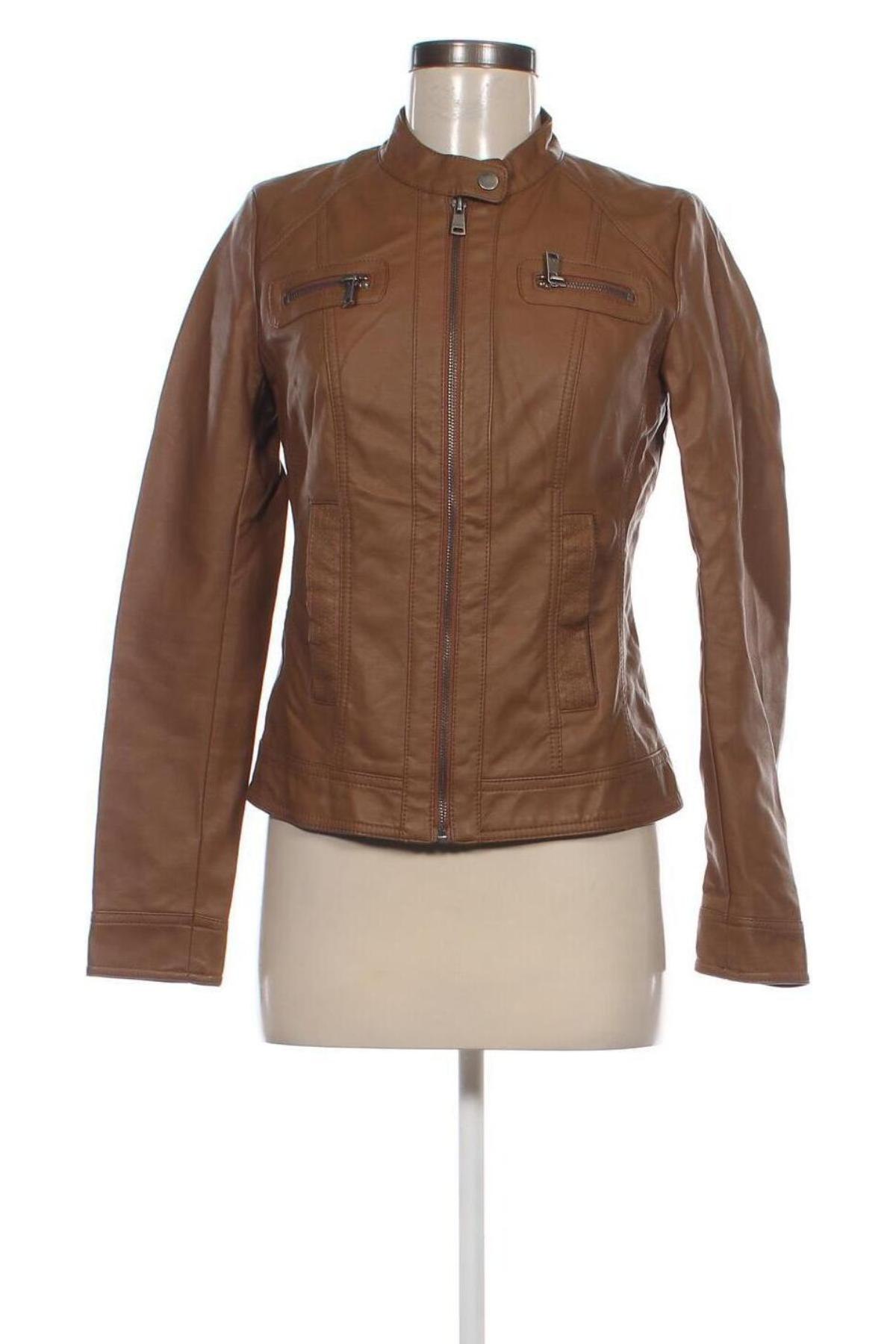 Damen Lederjacke ONLY, Größe S, Farbe Braun, Preis 21,00 €