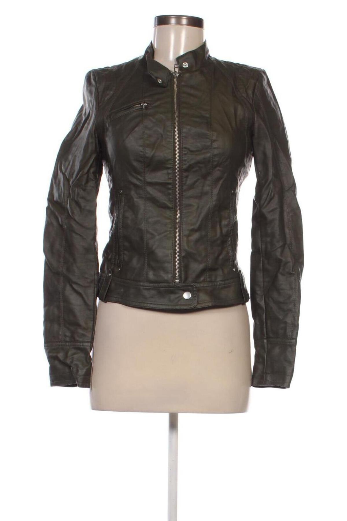 Damen Lederjacke Vero Moda, Größe S, Farbe Grün, Preis € 21,99