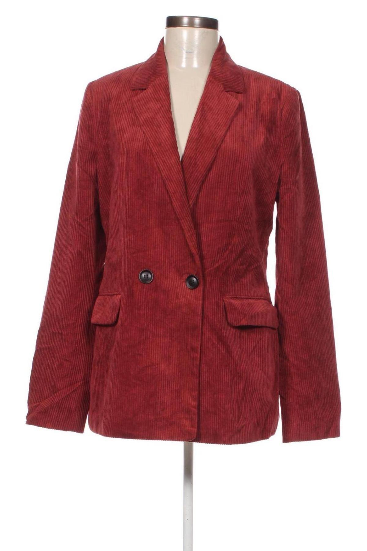 Damen Blazer Bershka, Größe L, Farbe Rot, Preis 17,49 €