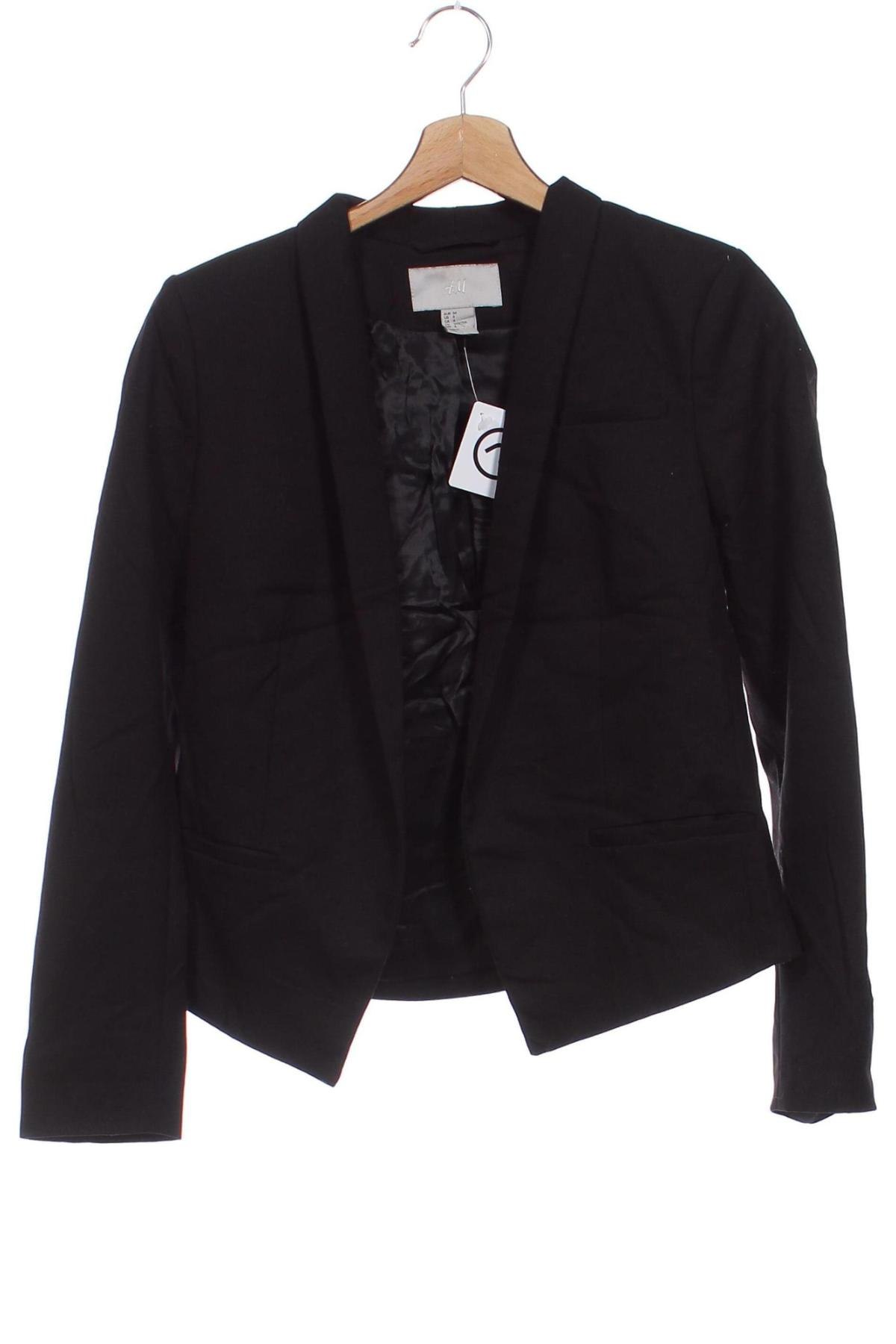 Damen Blazer H&M, Größe XS, Farbe Schwarz, Preis 33,99 €