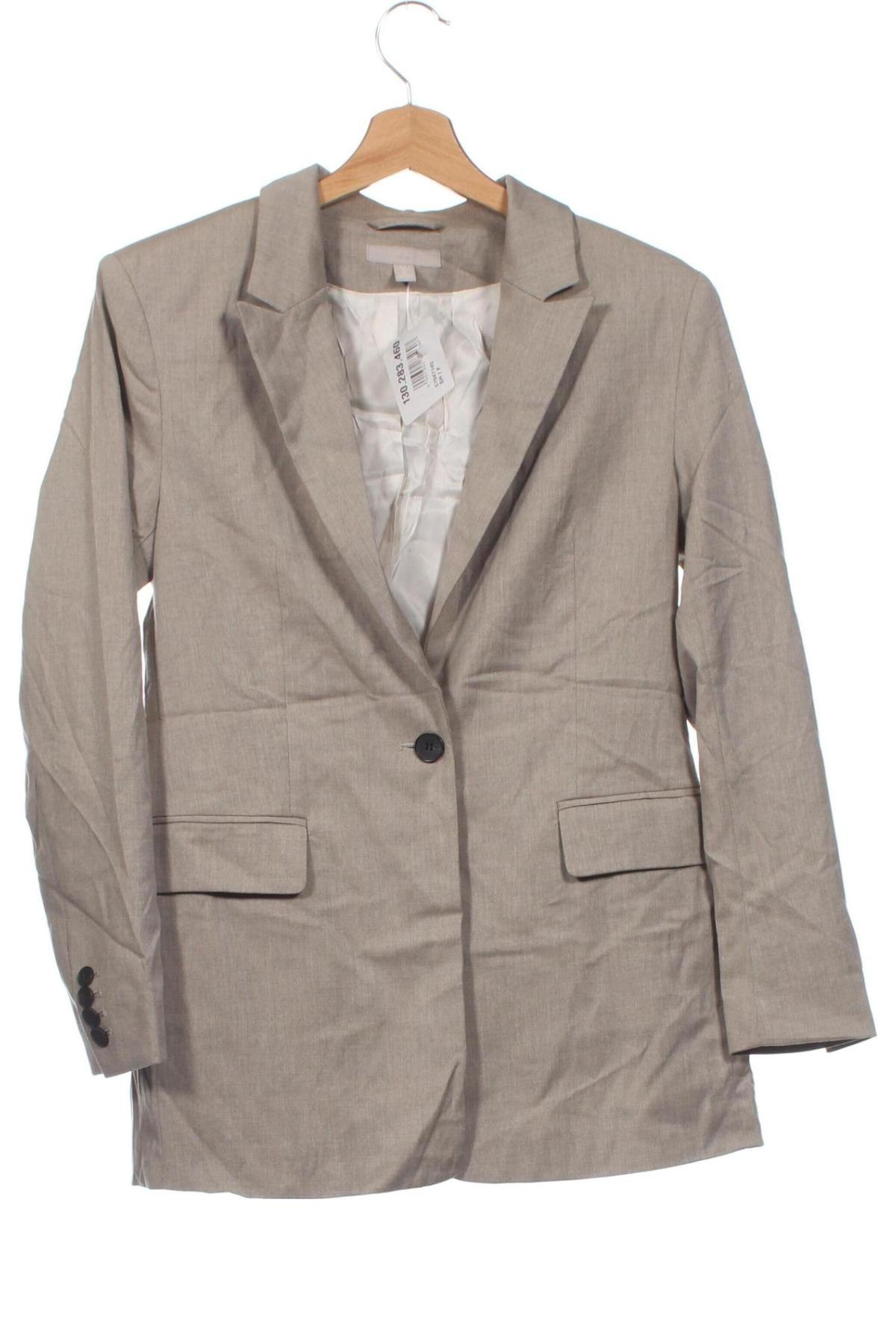 Damen Blazer H&M, Größe XS, Farbe Beige, Preis 33,99 €