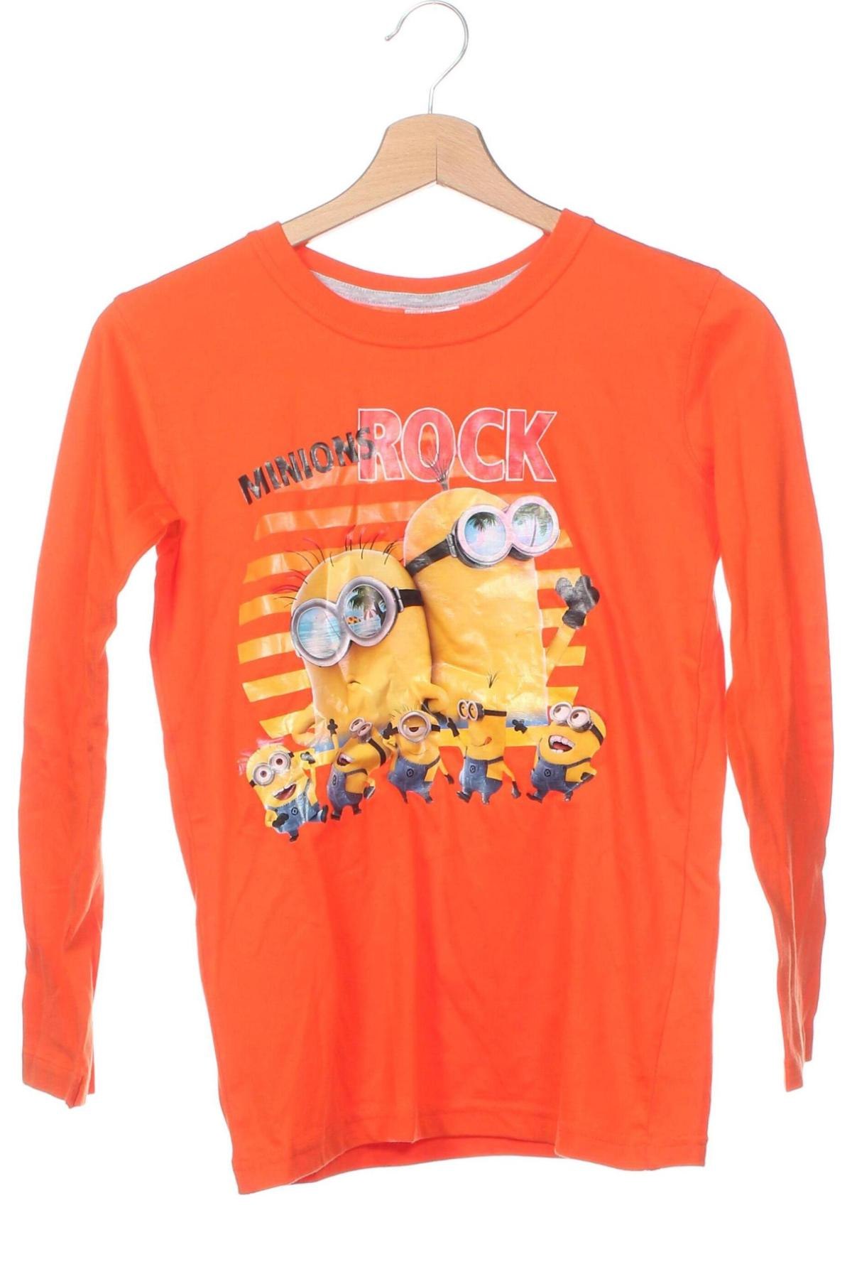 Kinder Shirt, Größe 8-9y/ 134-140 cm, Farbe Orange, Preis 6,06 €