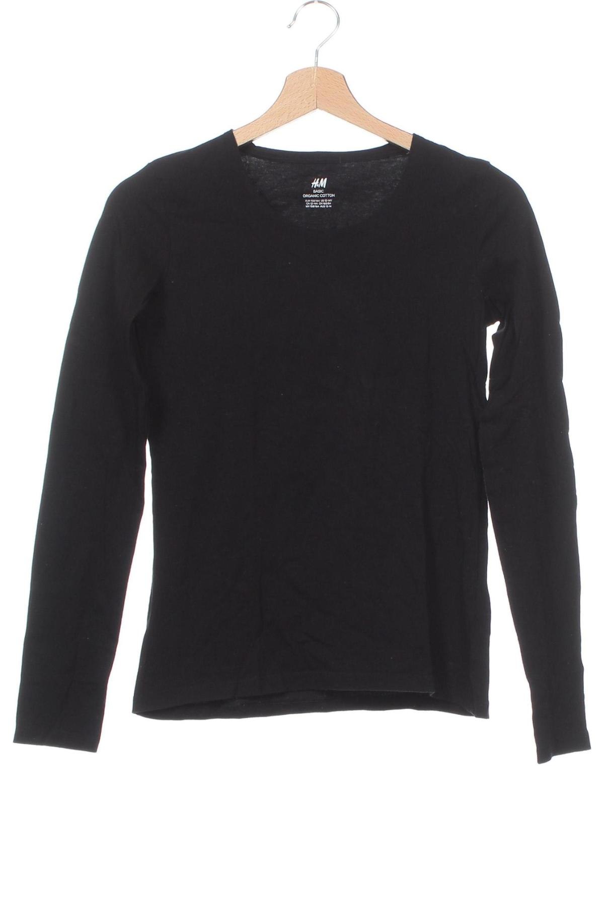 Kinder Shirt H&M, Größe 12-13y/ 158-164 cm, Farbe Schwarz, Preis 6,00 €