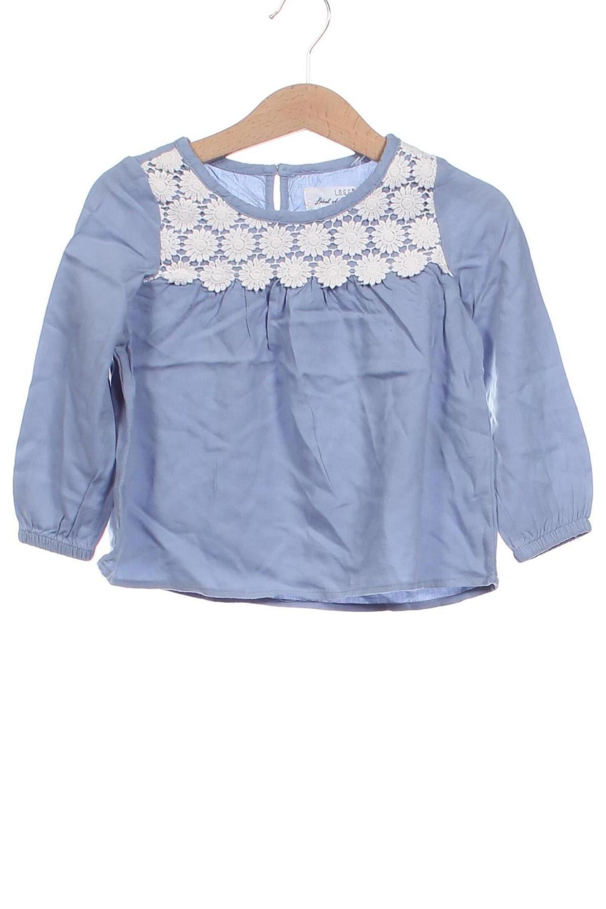 Kinder Shirt H&M L.O.G.G., Größe 18-24m/ 86-98 cm, Farbe Blau, Preis € 6,14