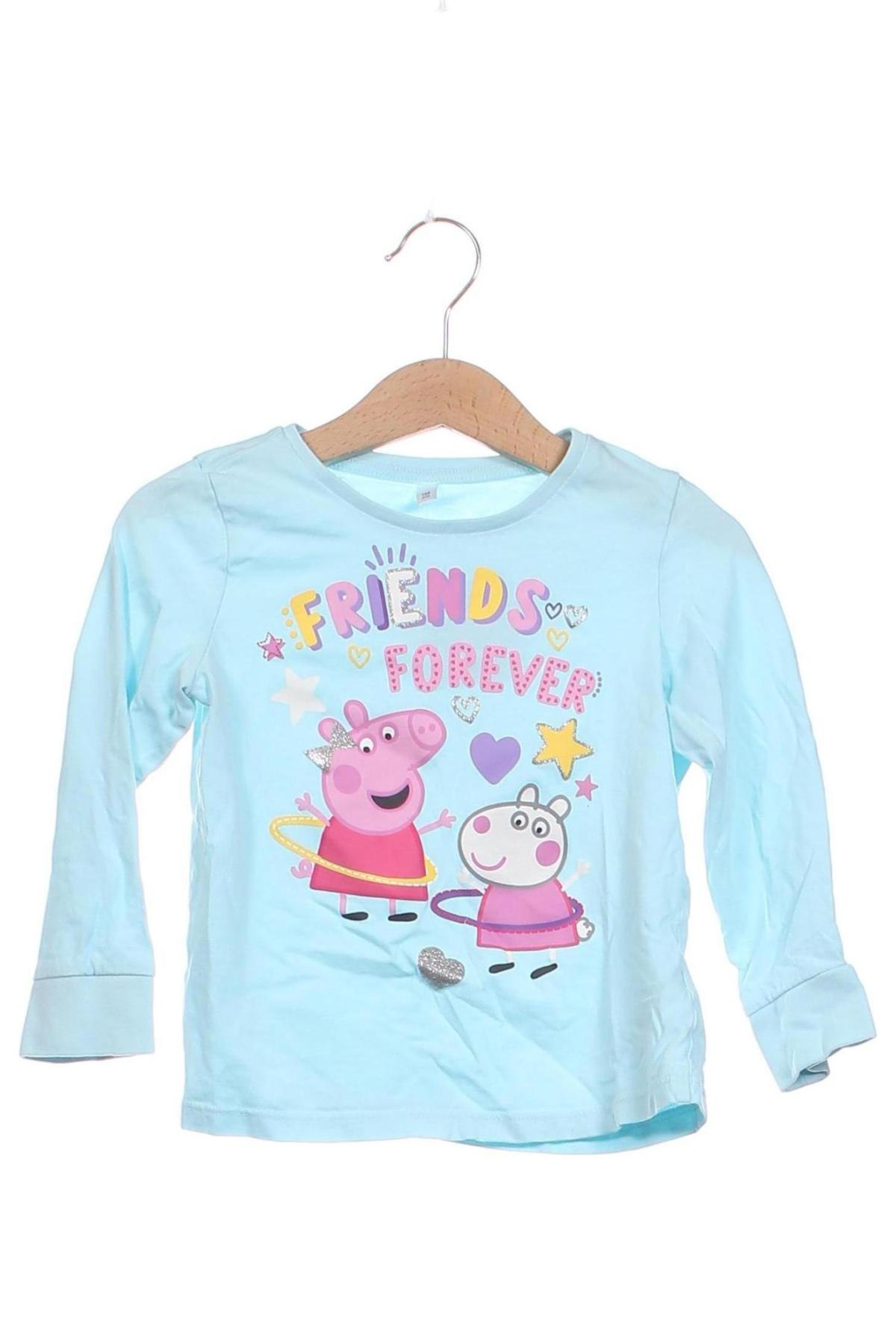 Detská blúzka  Peppa Pig, Veľkosť 2-3y/ 98-104 cm, Farba Modrá, Cena  6,00 €