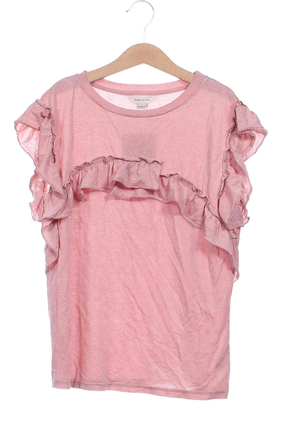 Kinder Shirt River Island, Größe 11-12y/ 152-158 cm, Farbe Rosa, Preis € 11,76