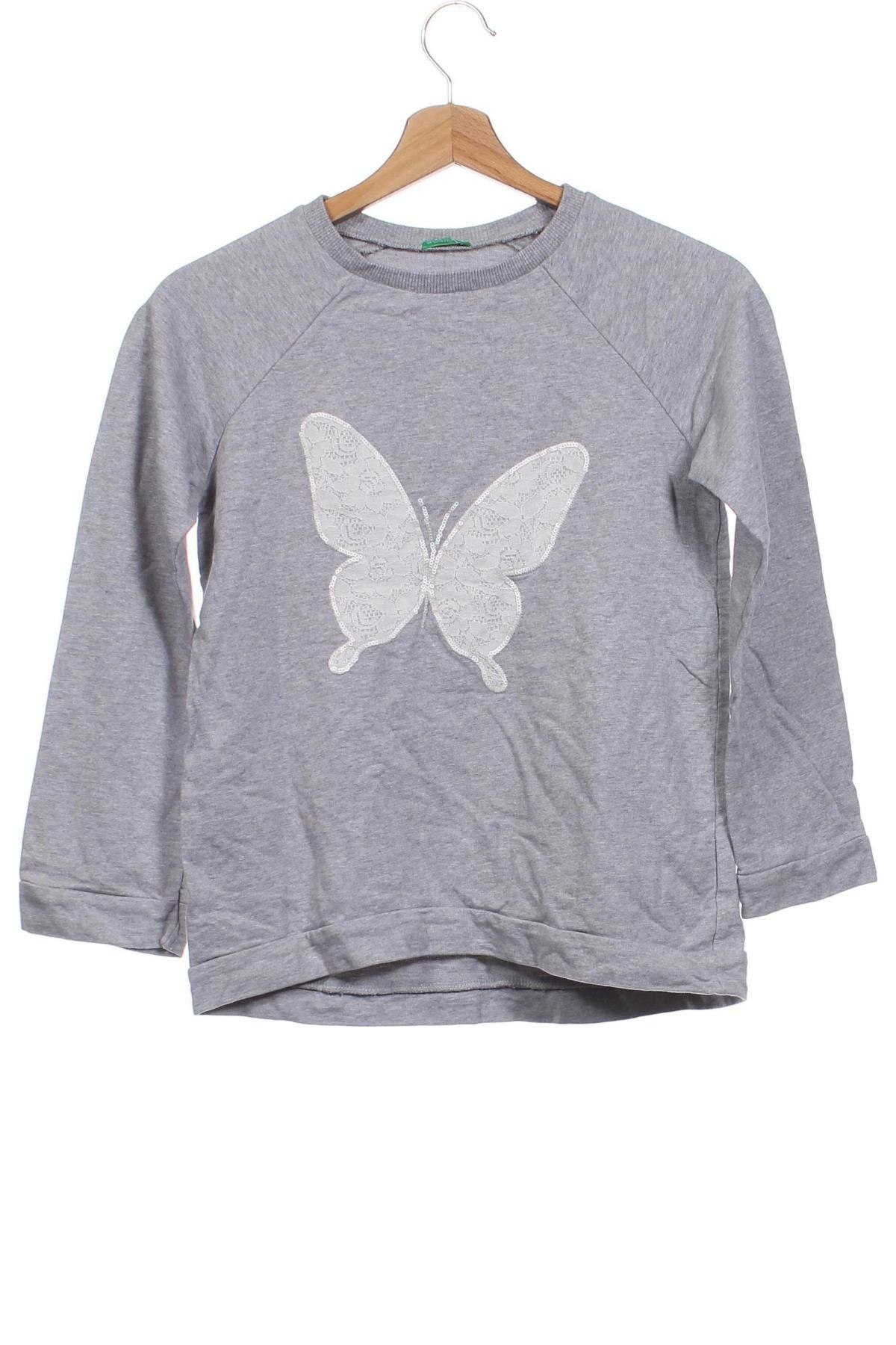 Kinder Shirt United Colors Of Benetton, Größe 10-11y/ 146-152 cm, Farbe Grau, Preis 9,49 €