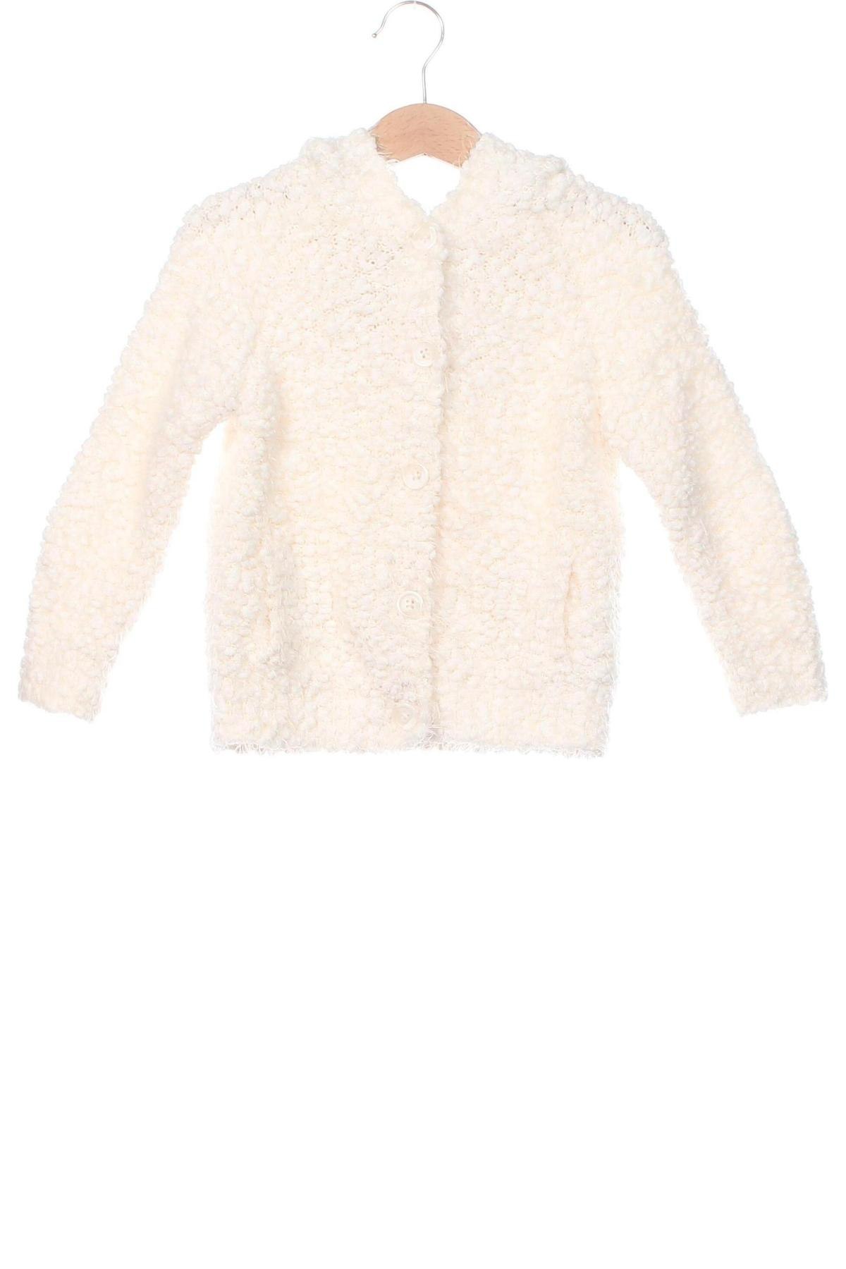 Kinder Strickjacke F&F, Größe 4-5y/ 110-116 cm, Farbe Ecru, Preis 8,69 €