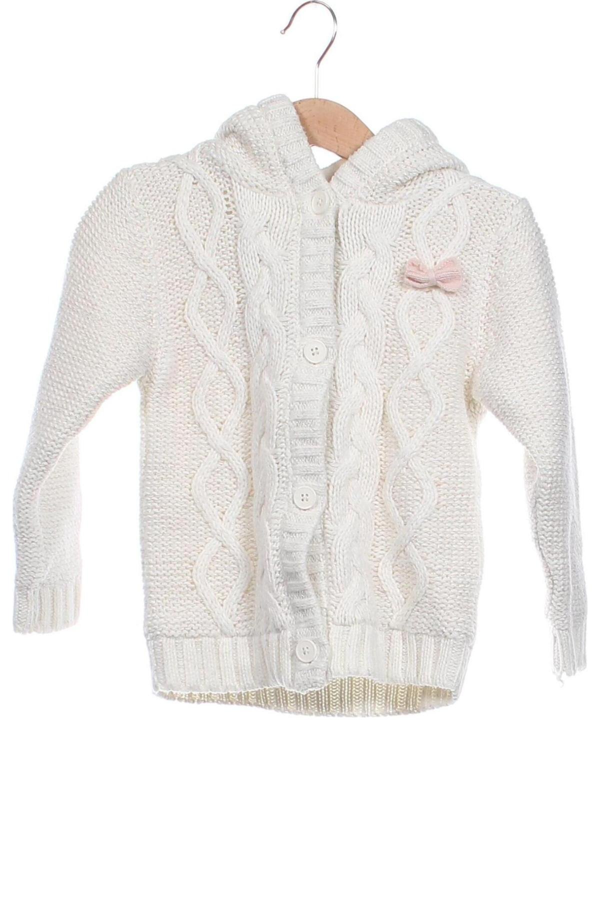 Kinder Strickjacke Lupilu, Größe 12-18m/ 80-86 cm, Farbe Weiß, Preis 8,70 €