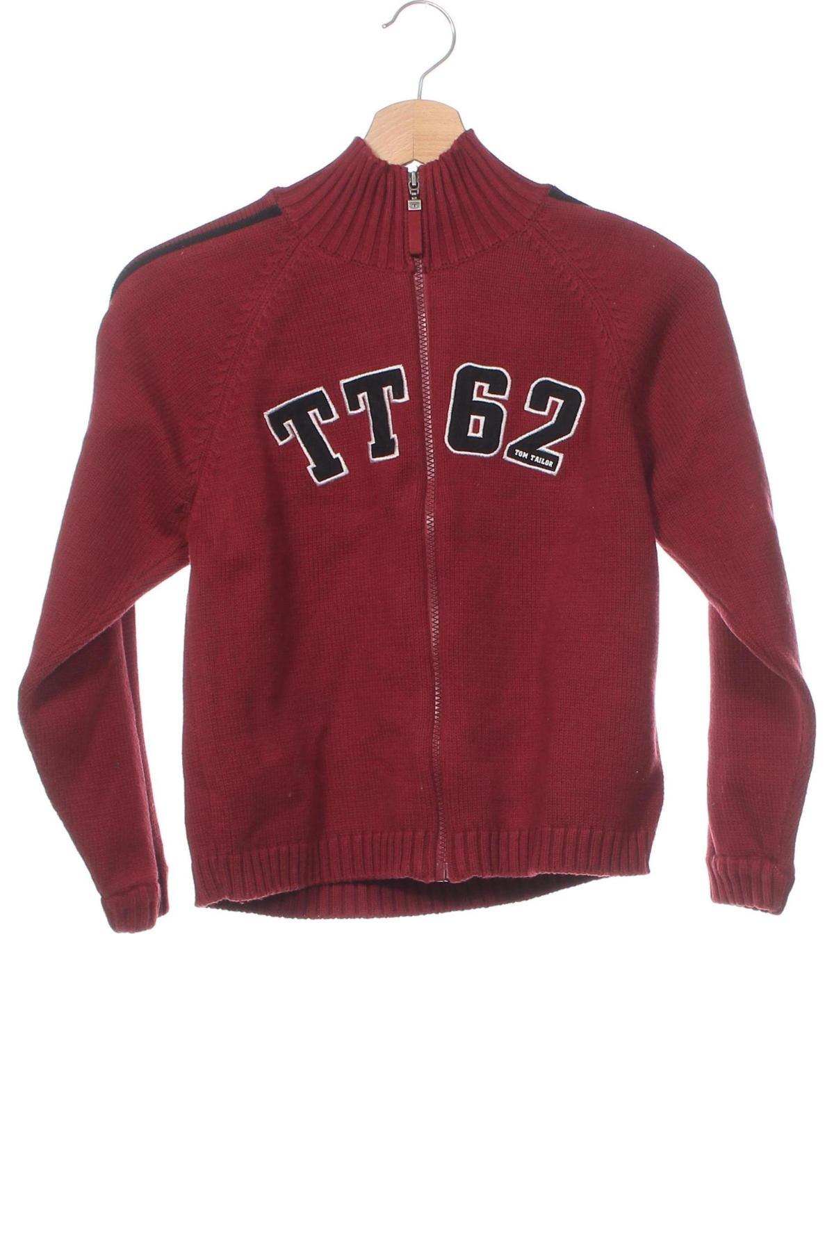 Kinder Strickjacke Tom Tailor, Größe 8-9y/ 134-140 cm, Farbe Rot, Preis 12,79 €