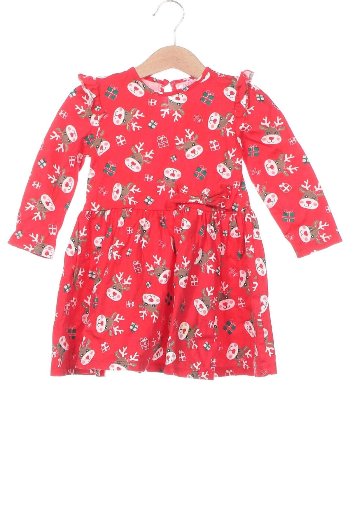 Kinderkleid, Größe 18-24m/ 86-98 cm, Farbe Rot, Preis 7,99 €