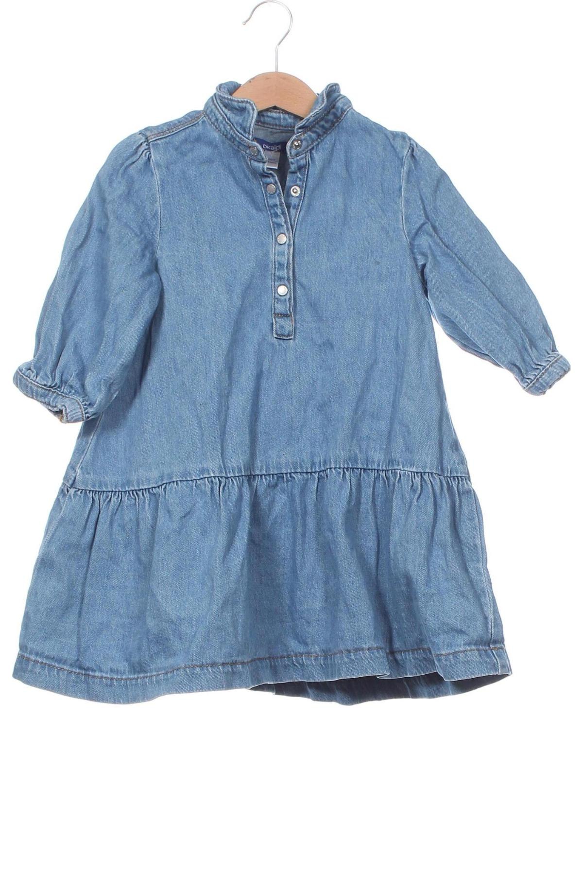 Kinderkleid Okaidi, Größe 3-4y/ 104-110 cm, Farbe Blau, Preis € 12,28