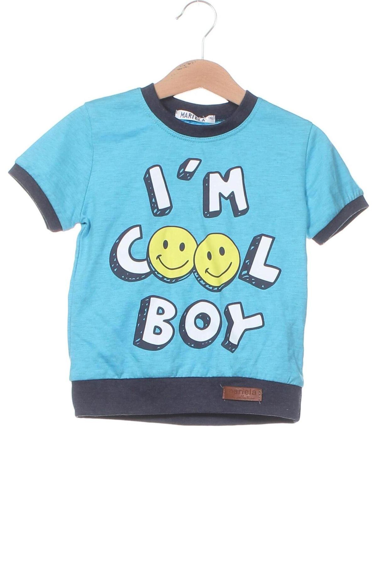 Dziecięcy T-shirt, Rozmiar 18-24m/ 86-98 cm, Kolor Niebieski, Cena 23,99 zł