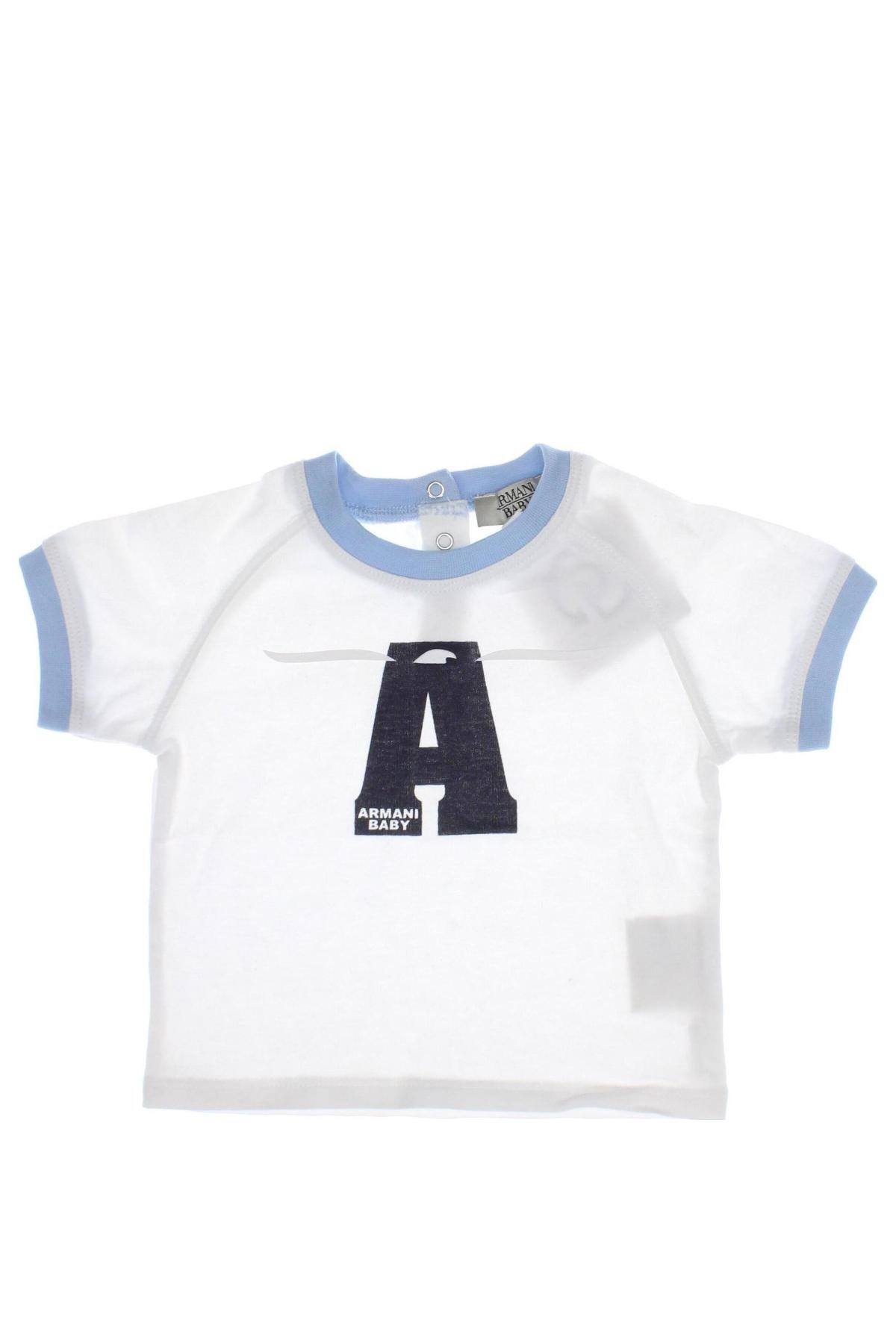 Dziecięcy T-shirt Armani Baby, Rozmiar 1-2m/ 50-56 cm, Kolor Biały, Cena 78,40 zł