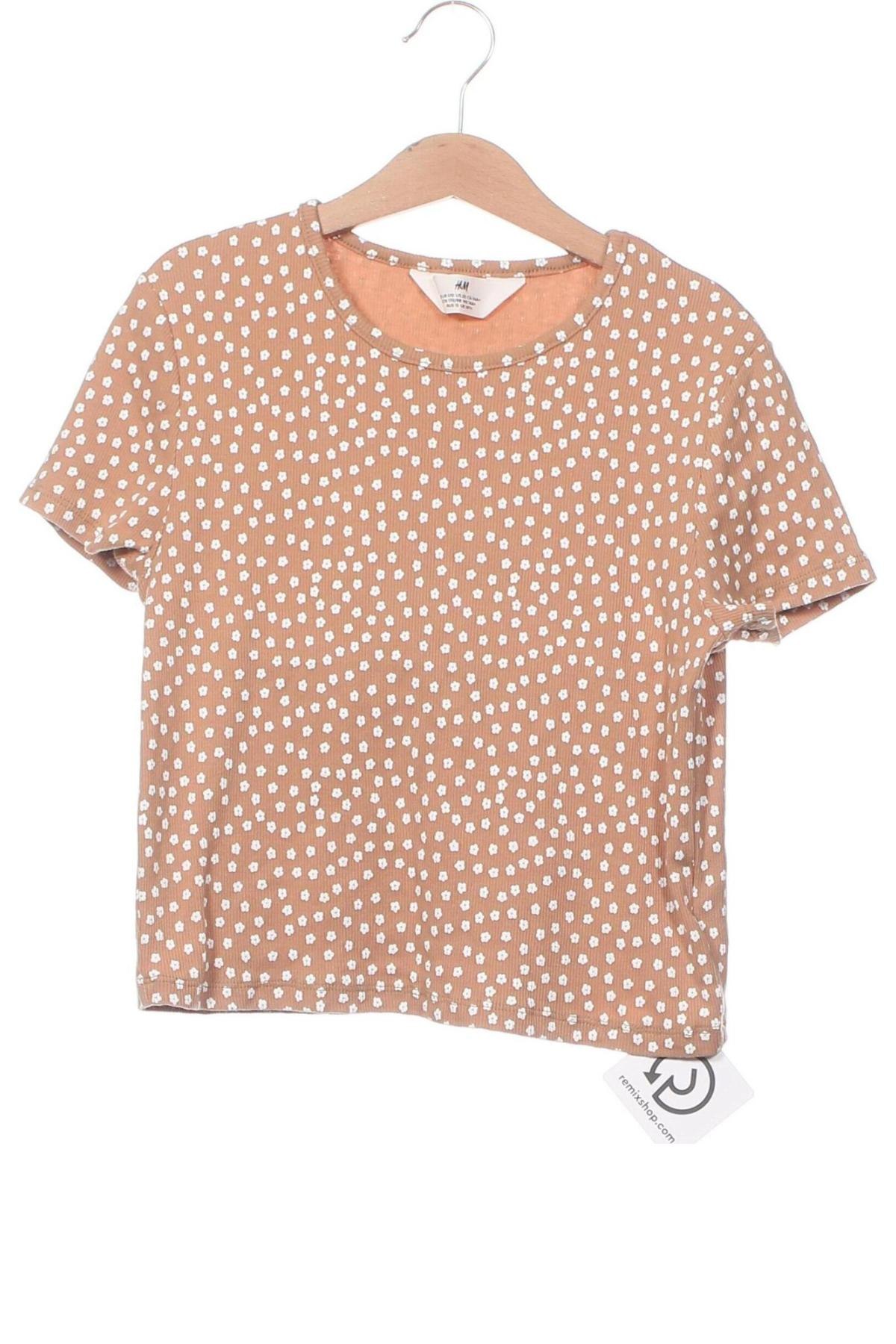 Kinder T-Shirt H&M, Größe 15-18y/ 170-176 cm, Farbe Beige, Preis 5,12 €