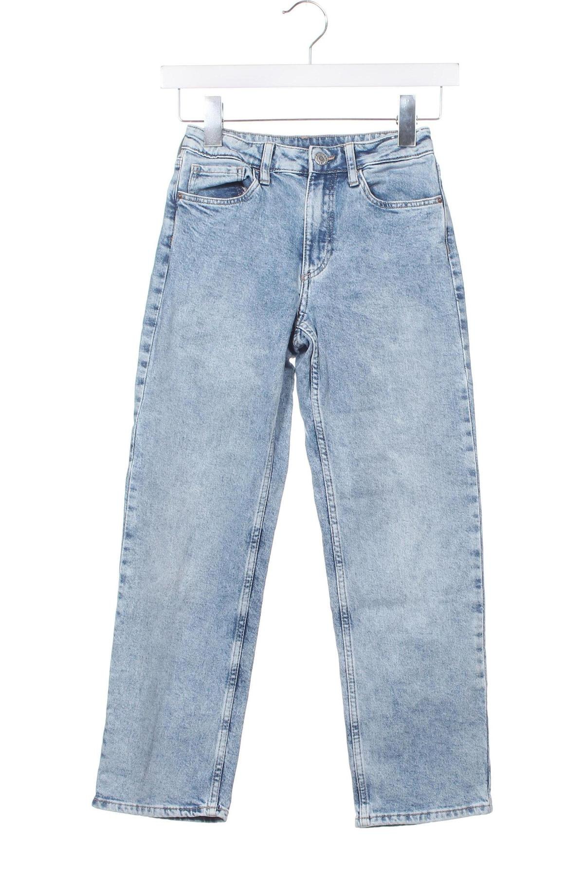 Dziecięce jeansy H&M, Rozmiar 7-8y/ 128-134 cm, Kolor Niebieski, Cena 71,91 zł