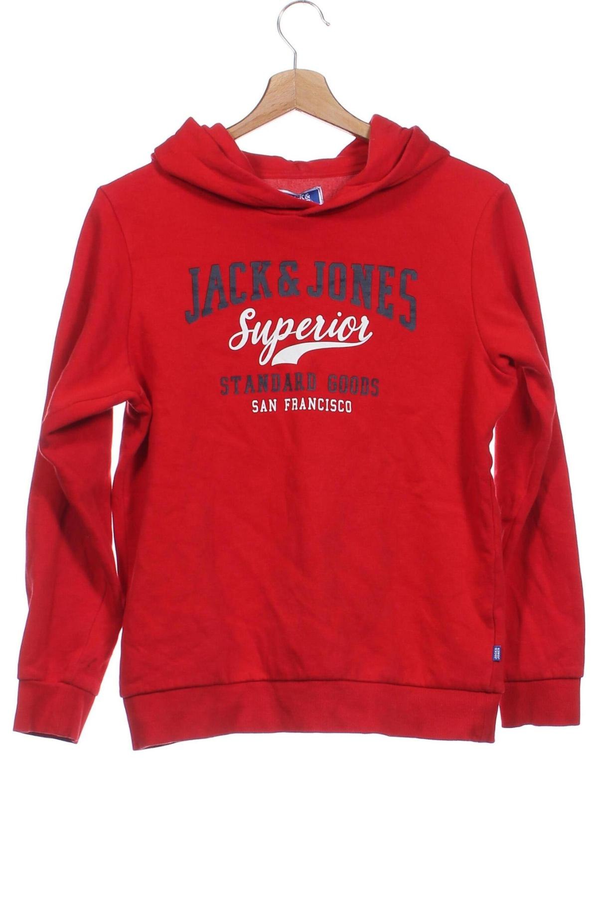 Gyerek sweatshirt Jack & Jones, Méret 12-13y / 158-164 cm, Szín Piros, Ár 7 699 Ft