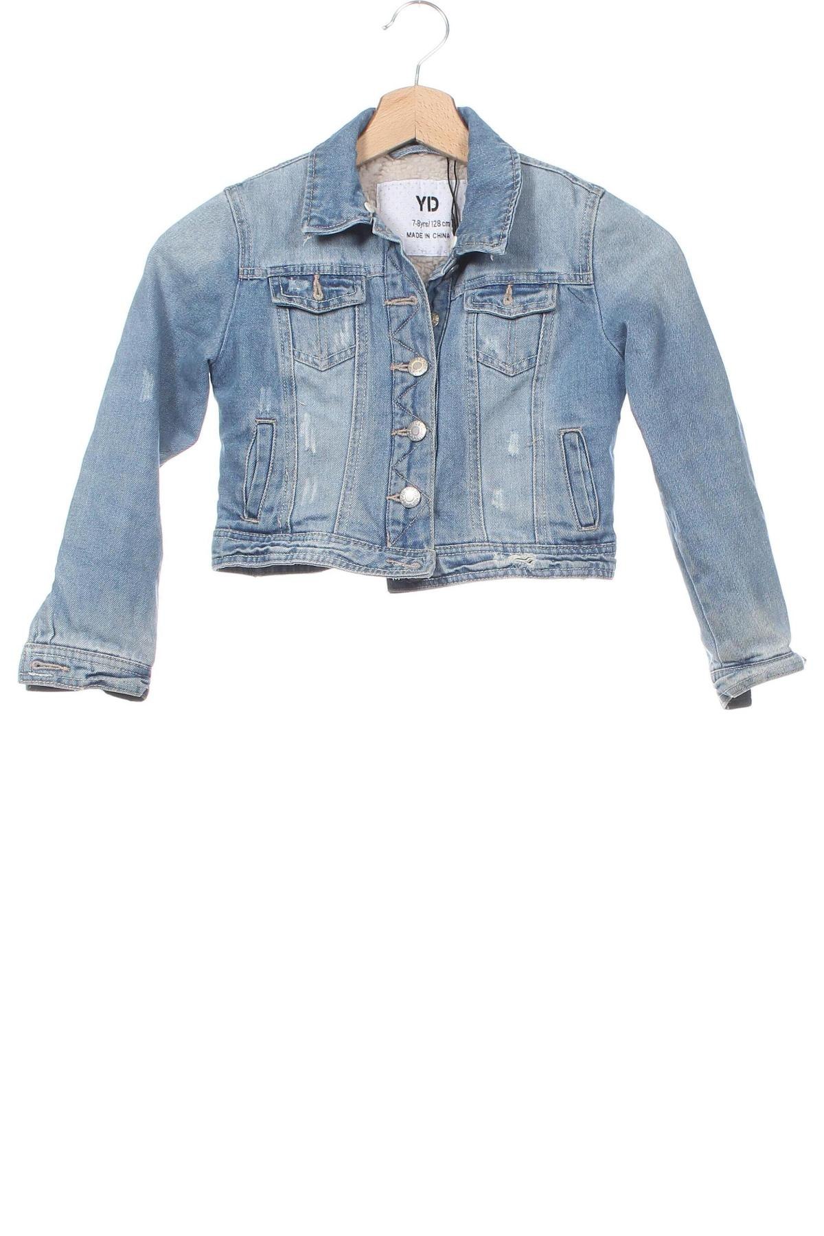 Kinder Jeansjacke Yd, Größe 7-8y/ 128-134 cm, Farbe Blau, Preis 15,86 €