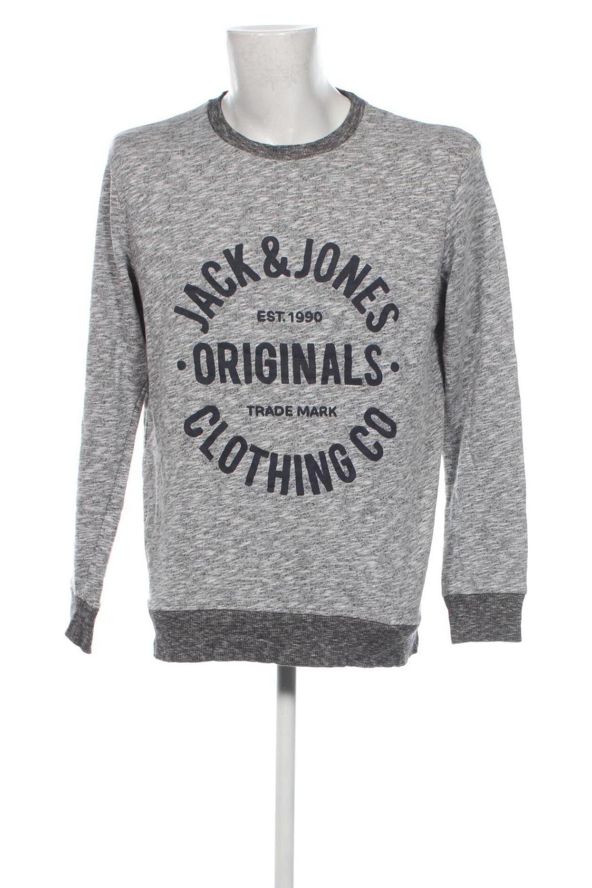 Ανδρική μπλούζα Jack & Jones, Μέγεθος XL, Χρώμα Γκρί, Τιμή 6,99 €