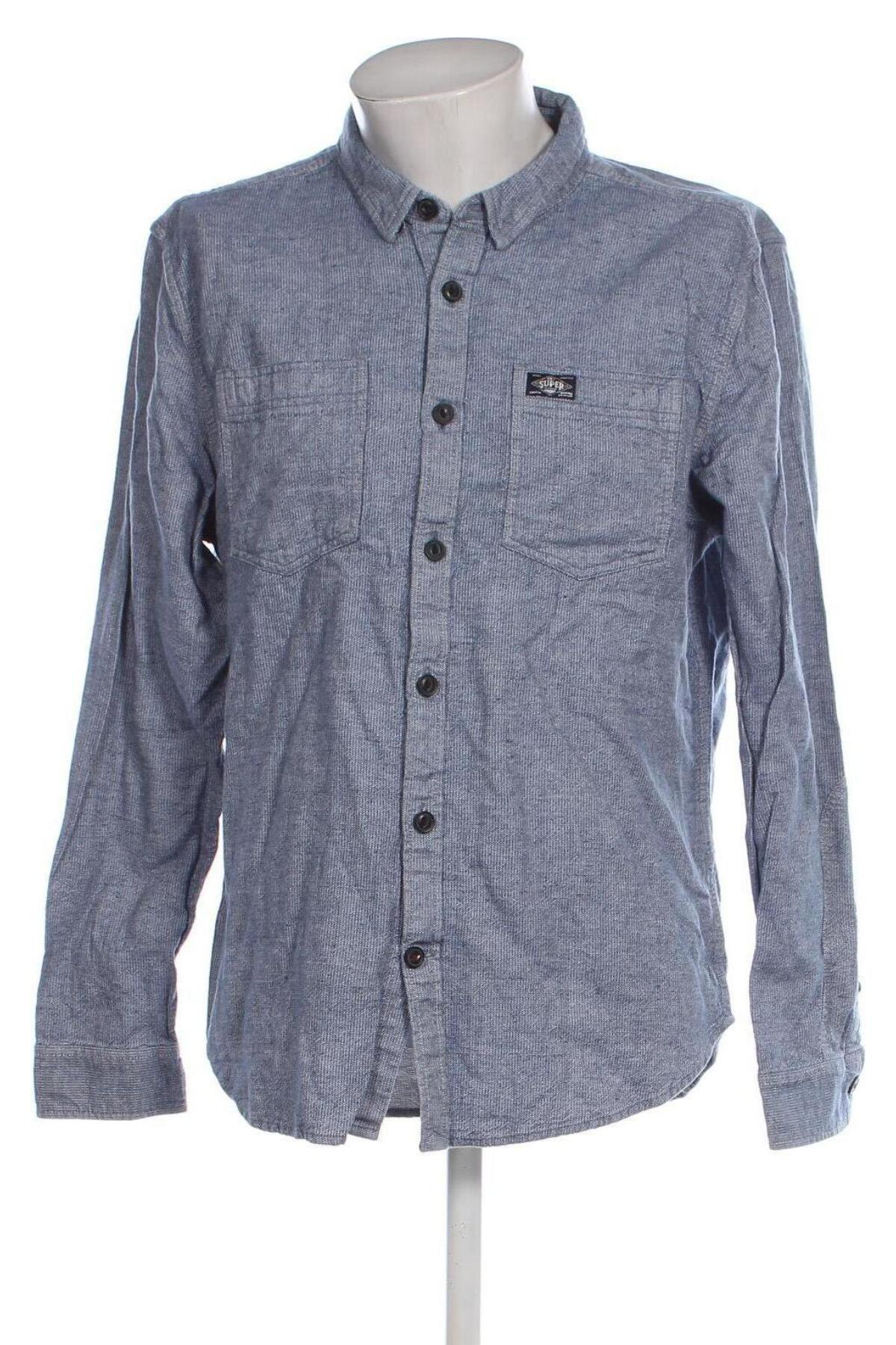 Herrenhemd Superdry, Größe XXL, Farbe Blau, Preis € 27,49