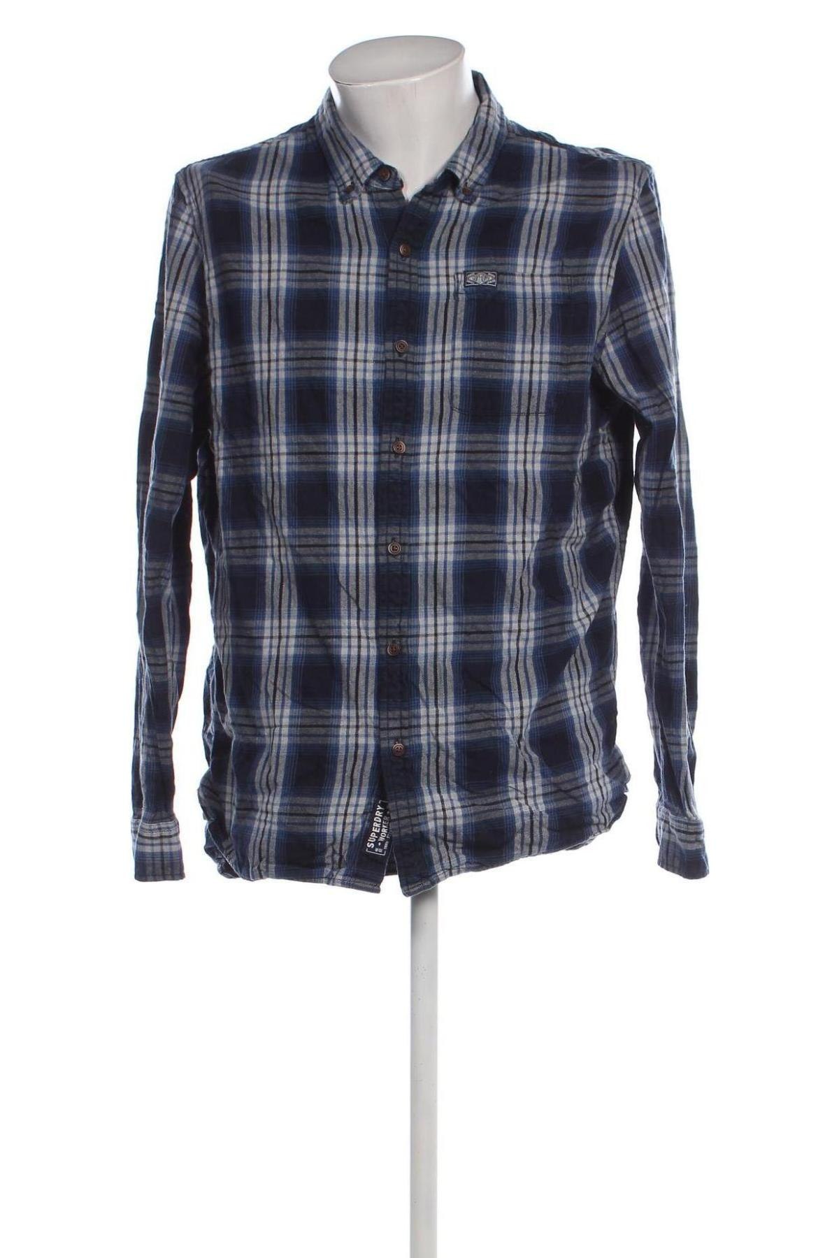 Herrenhemd Superdry, Größe XL, Farbe Mehrfarbig, Preis 27,49 €